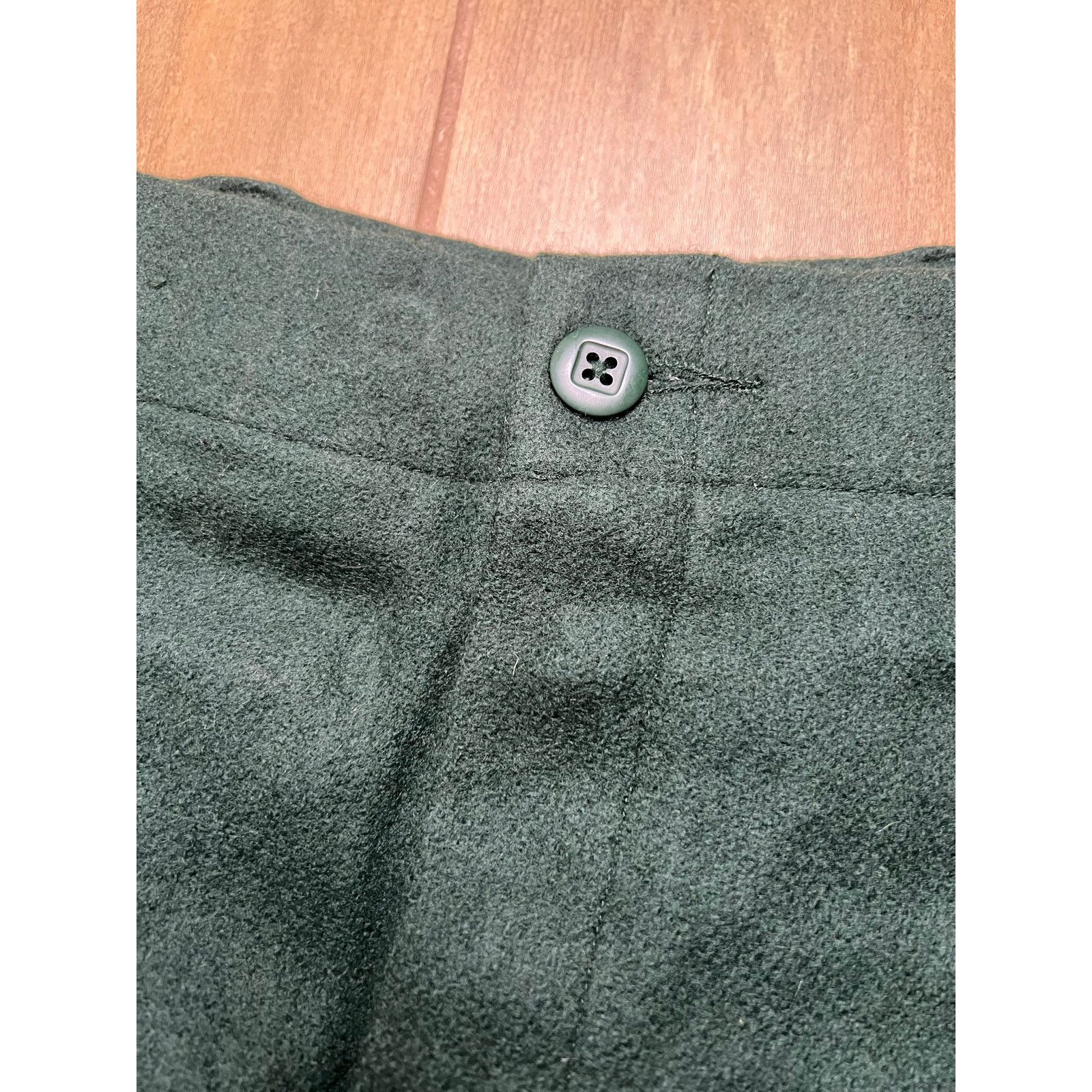 Vintage Vintage 80s Wool Pants Size 34x34 Trousers Rare Green Size US 34 / EU 50 - 10 Thumbnail