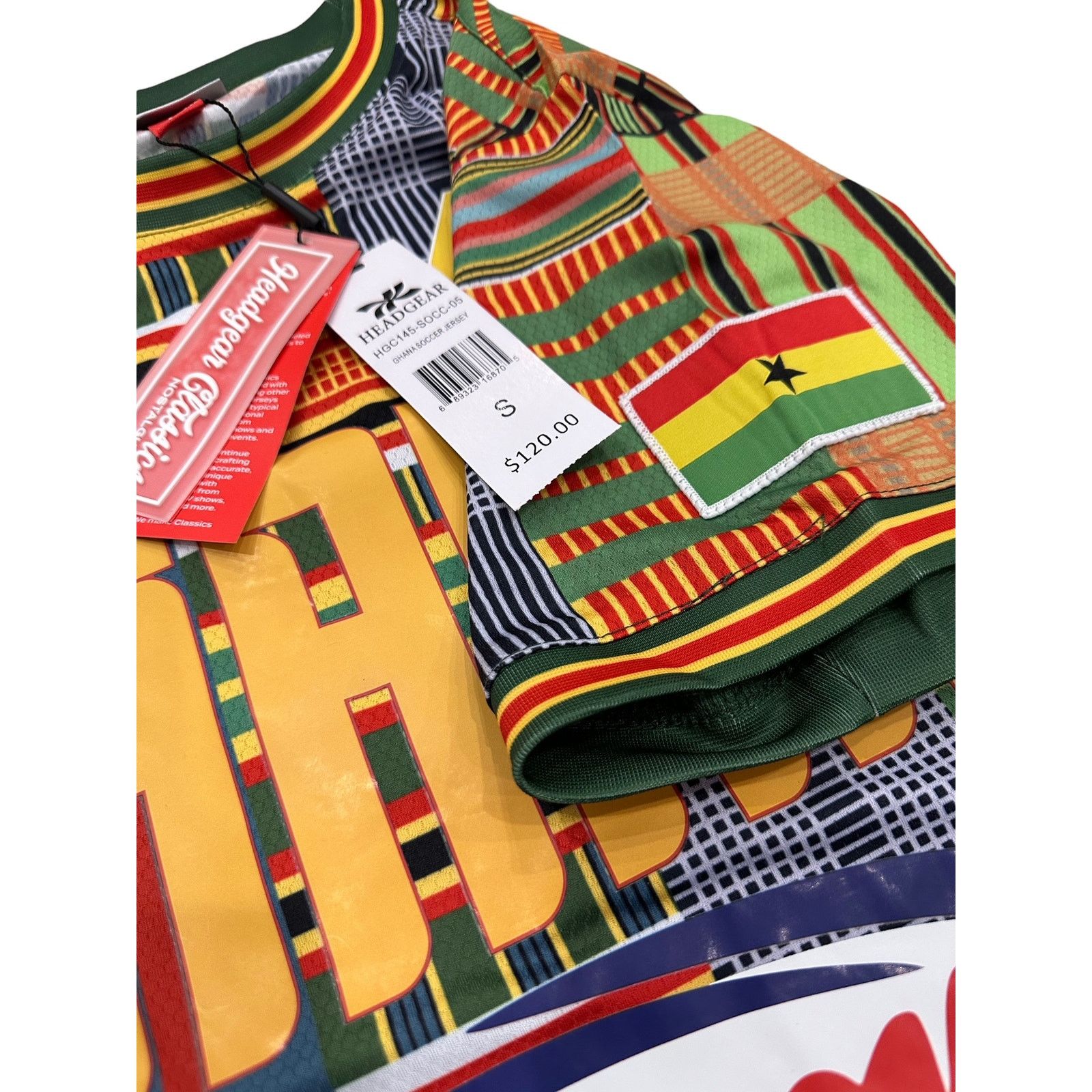 Other Ghana Men's Headgear Classics 1990 World Cup Soccer Jersey Size US XS / EU 42 / 0 - 5 Thumbnail