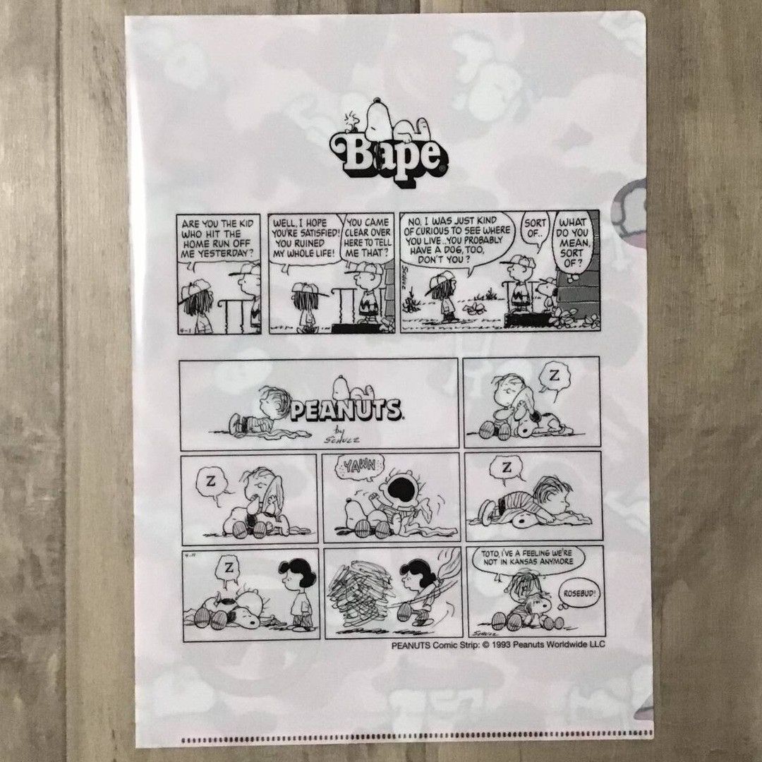 Bape BAPE × Peanuts Snoopy ABC CAMO Clear File Set a bathing ape Size ONE SIZE - 5 Thumbnail