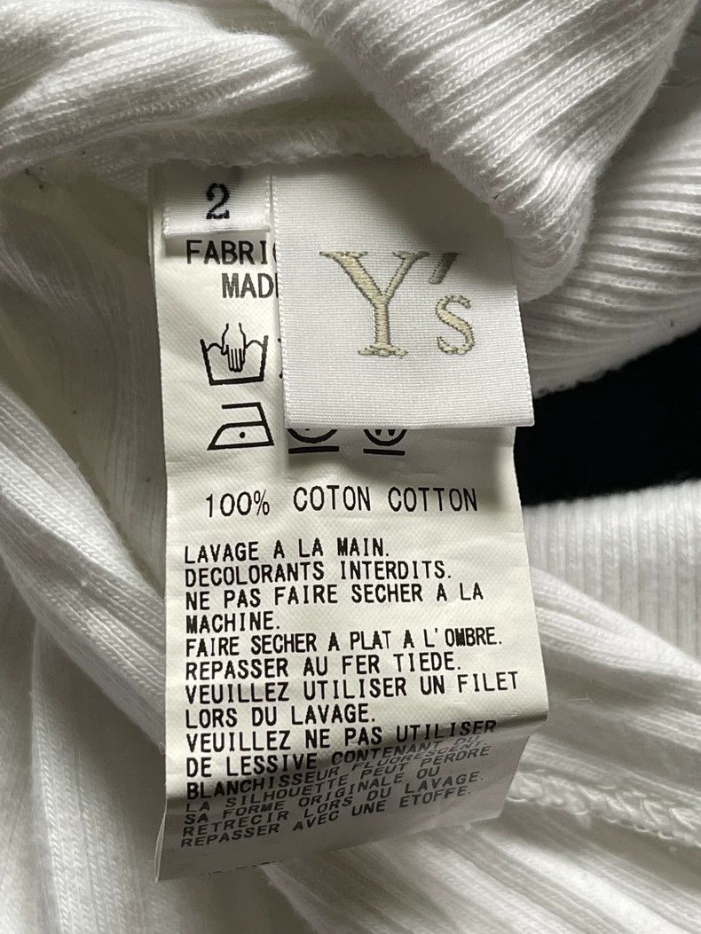 Other Y's White Cotton Long Sleeve Threaded Basic T-Shirt Size US M / EU 48-50 / 2 - 9 Thumbnail
