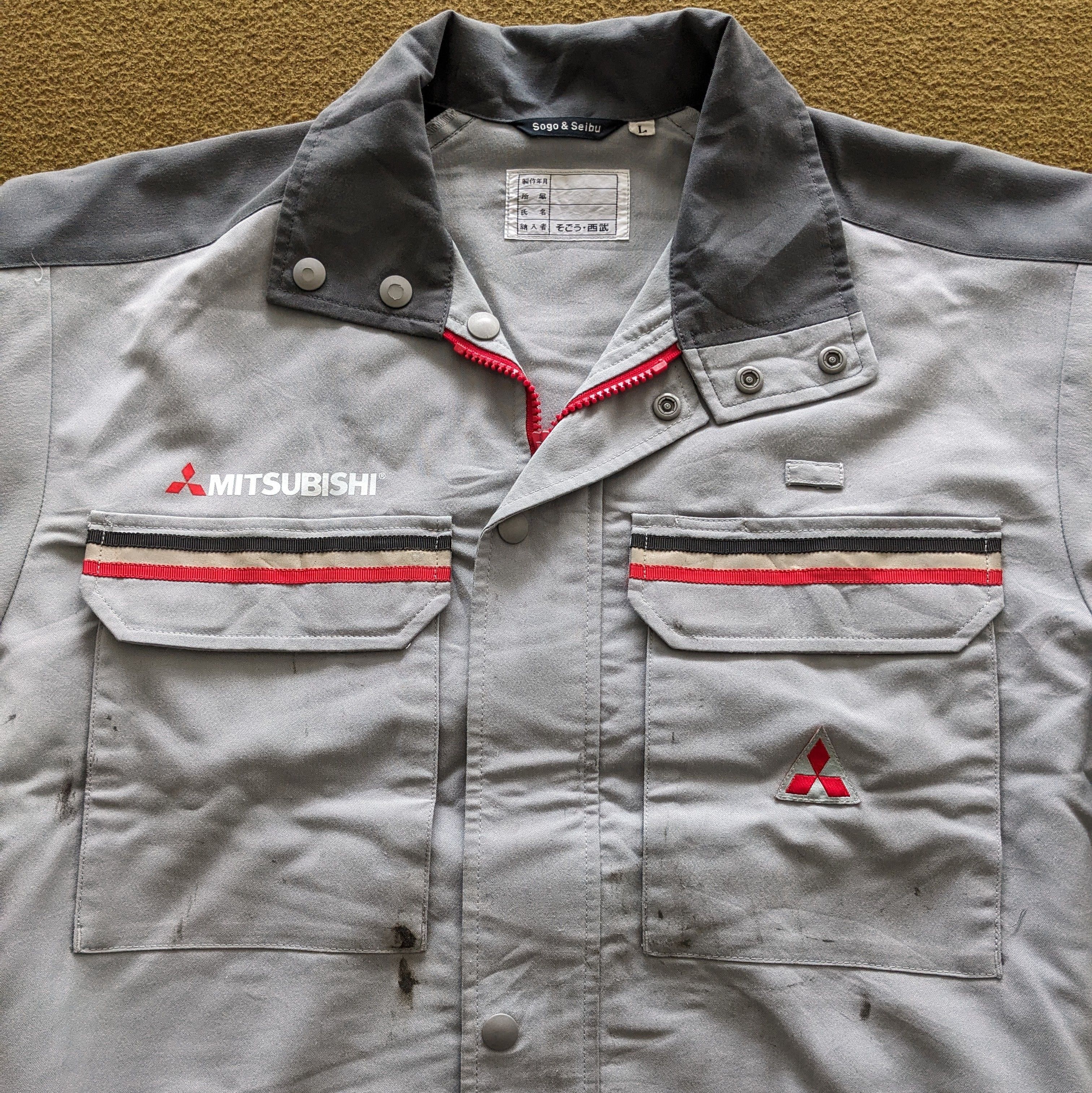 Vintage Vintage MITSUBISHI RALLI ART Japanese Racing Custom Jacket Size US L / EU 52-54 / 3 - 4 Thumbnail