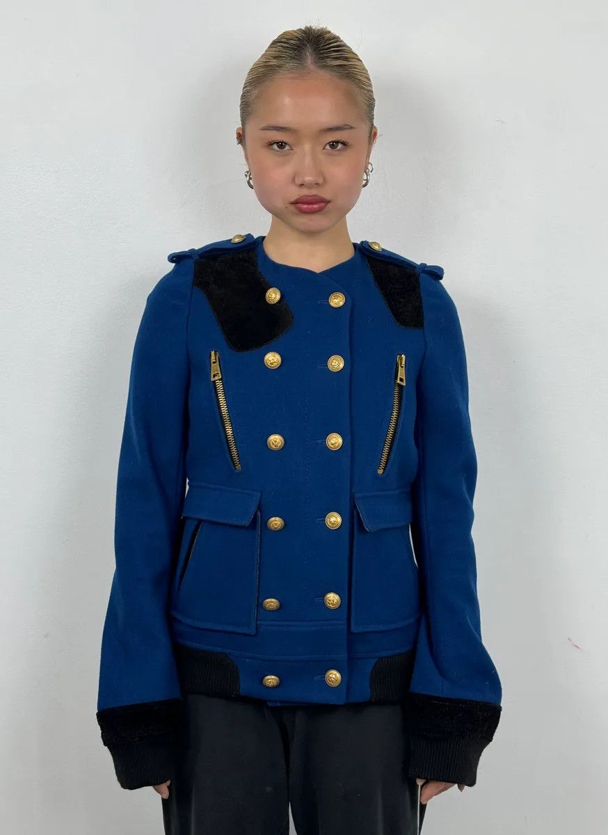 Balenciaga AW2007 Balenciaga Blue Royal Jacket By Nicolas Ghesquière Size M / US 6-8 / IT 42-44 - 2 Thumbnail