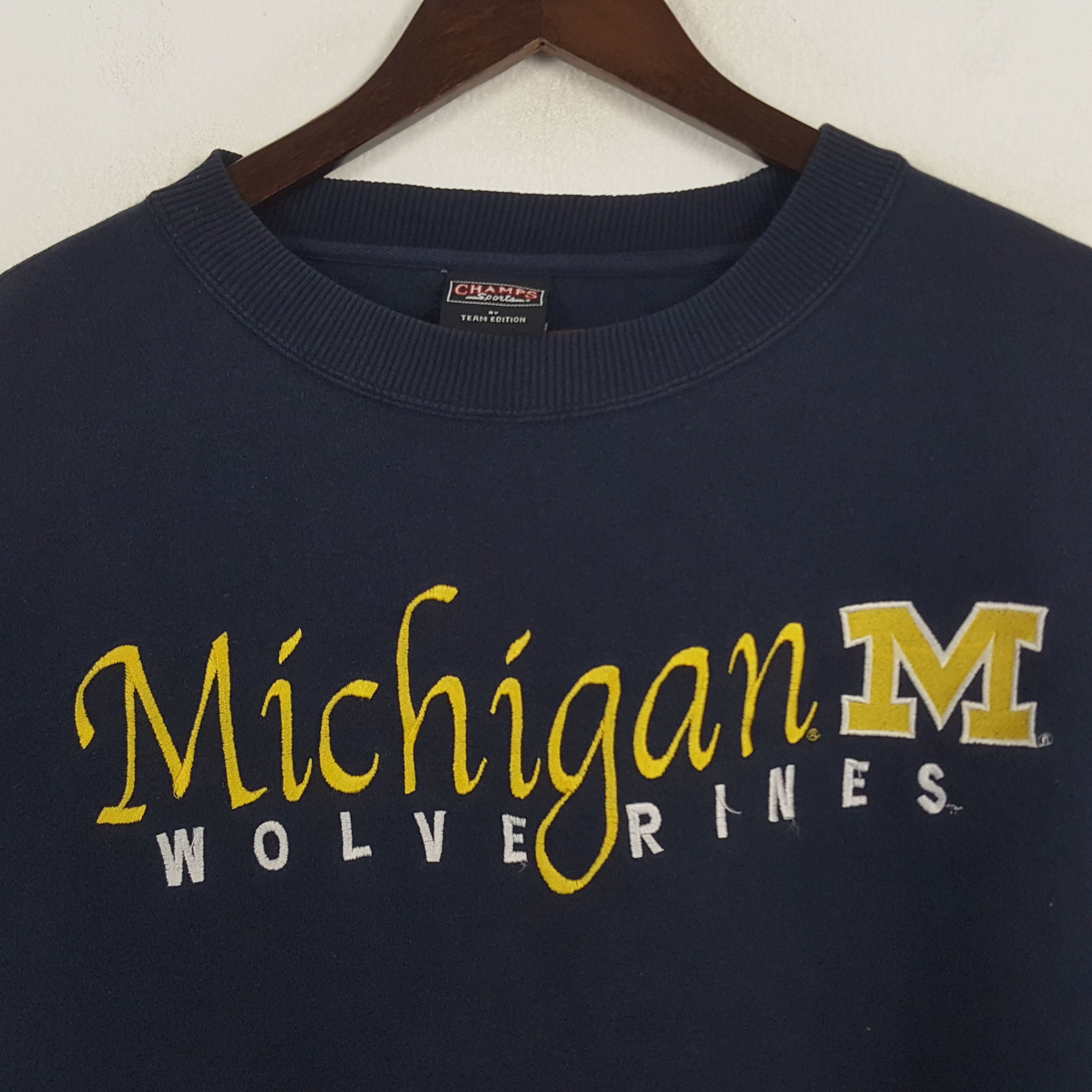 Vintage Vintage Michigan Wolverines Sweatshirt Size US XL / EU 56 / 4 - 2 Thumbnail