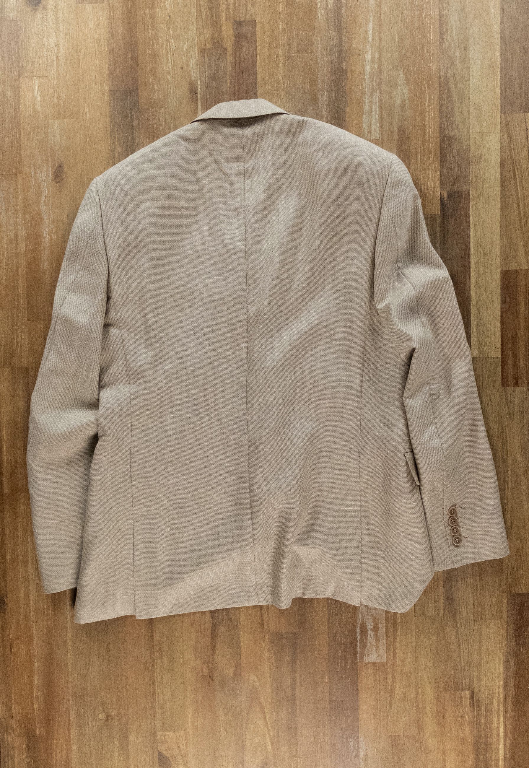 Canali CANALI beige wool silk linen blazer jacket Size 38 US / 48 Size 38R - 8 Thumbnail