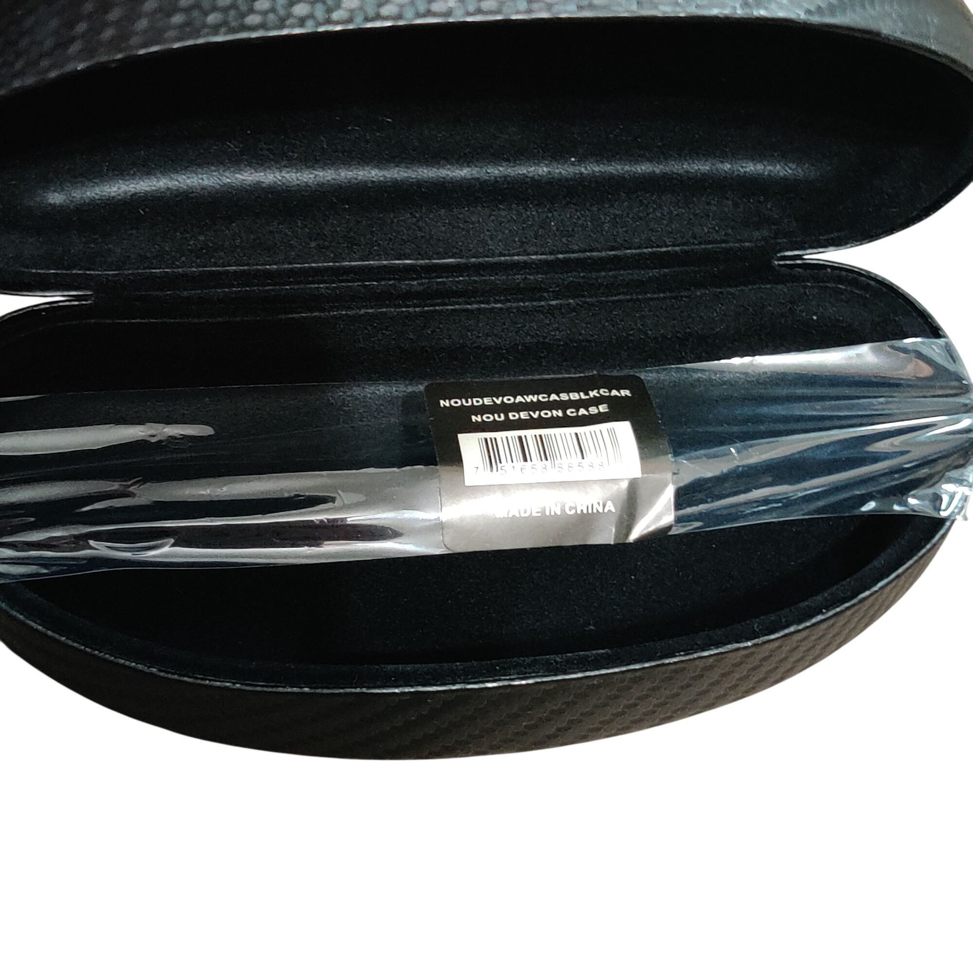 Other Nou Devon Black Unisex Hard Shell Eyeglass Case Sleek Travel Size ONE SIZE - 2 Thumbnail