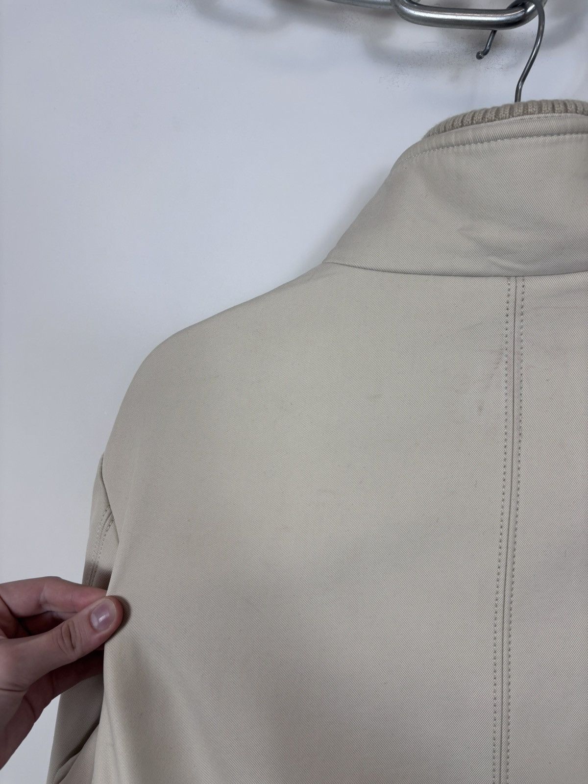 Alfred Dunhill Dunhill Men’s 2 in 1 Insulated Beige Collared Zip Up Jacket Size US M / EU 48-50 / 2 - 22 Thumbnail