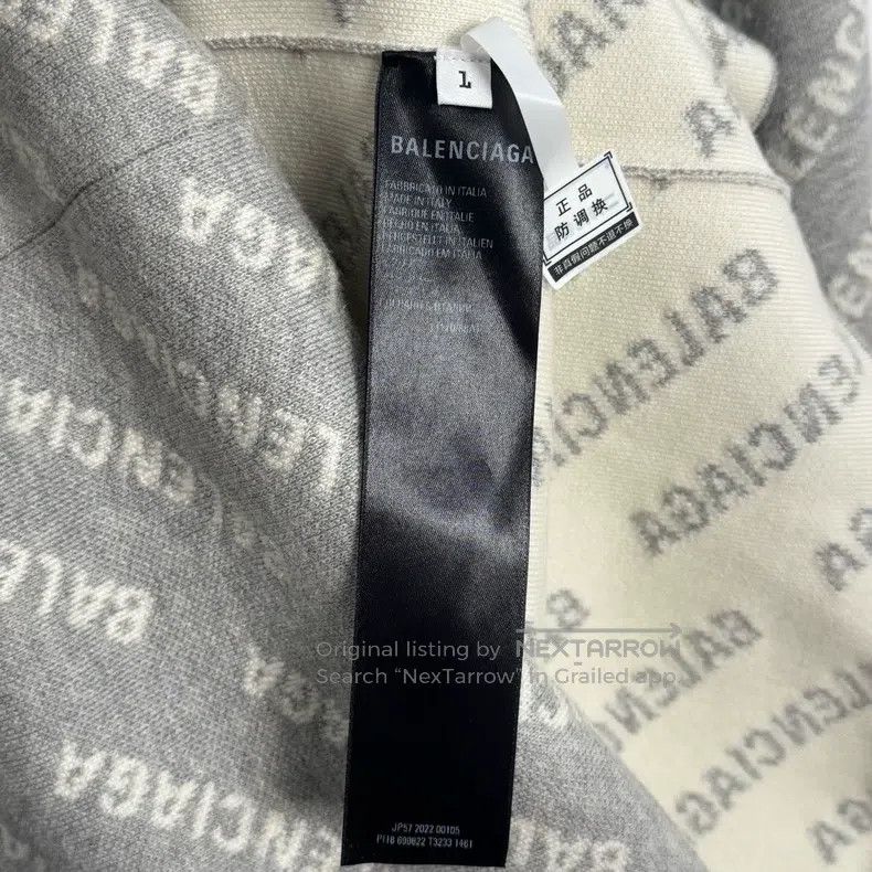 Balenciaga Balenciaga Barrage V-Neck Button Long-Sleeve Knit Cardigan Size US S / EU 44-46 / 1 - 3 Thumbnail