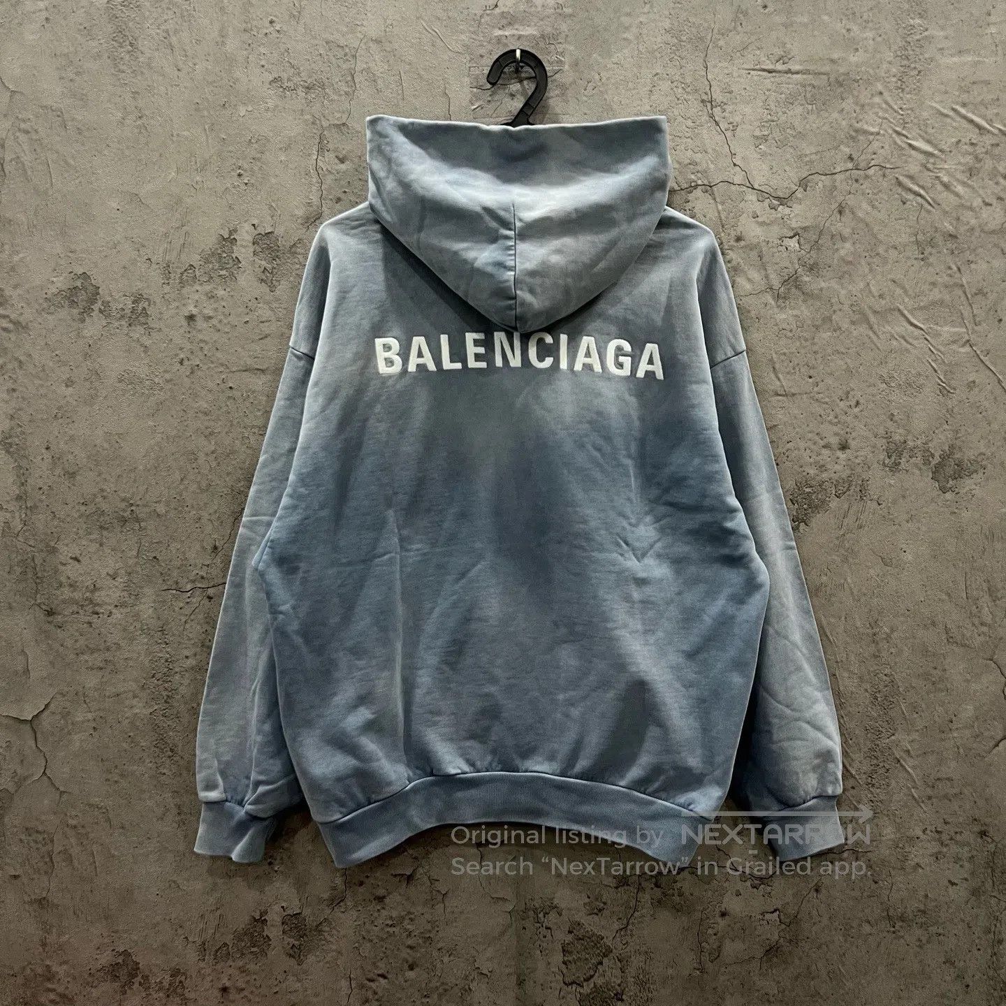 Balenciaga Balenciaga Front and Back Embroidered Letter Logo Hoodie| Size US XS / EU 42 / 0 - 5 Thumbnail