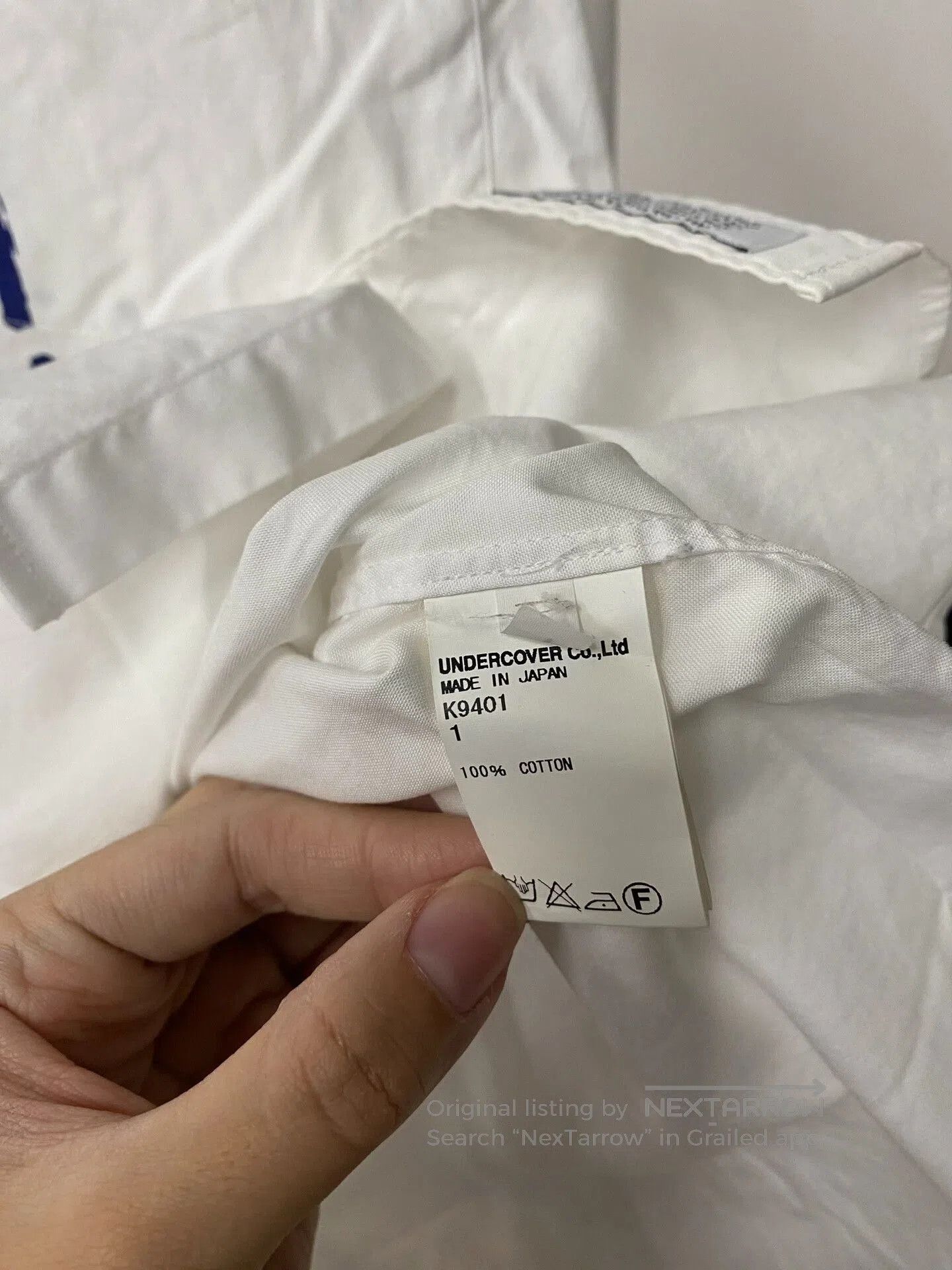 Comme des Garcons undercover white long sleeve shirt with text. Size US M / EU 48-50 / 2 - 5 Thumbnail