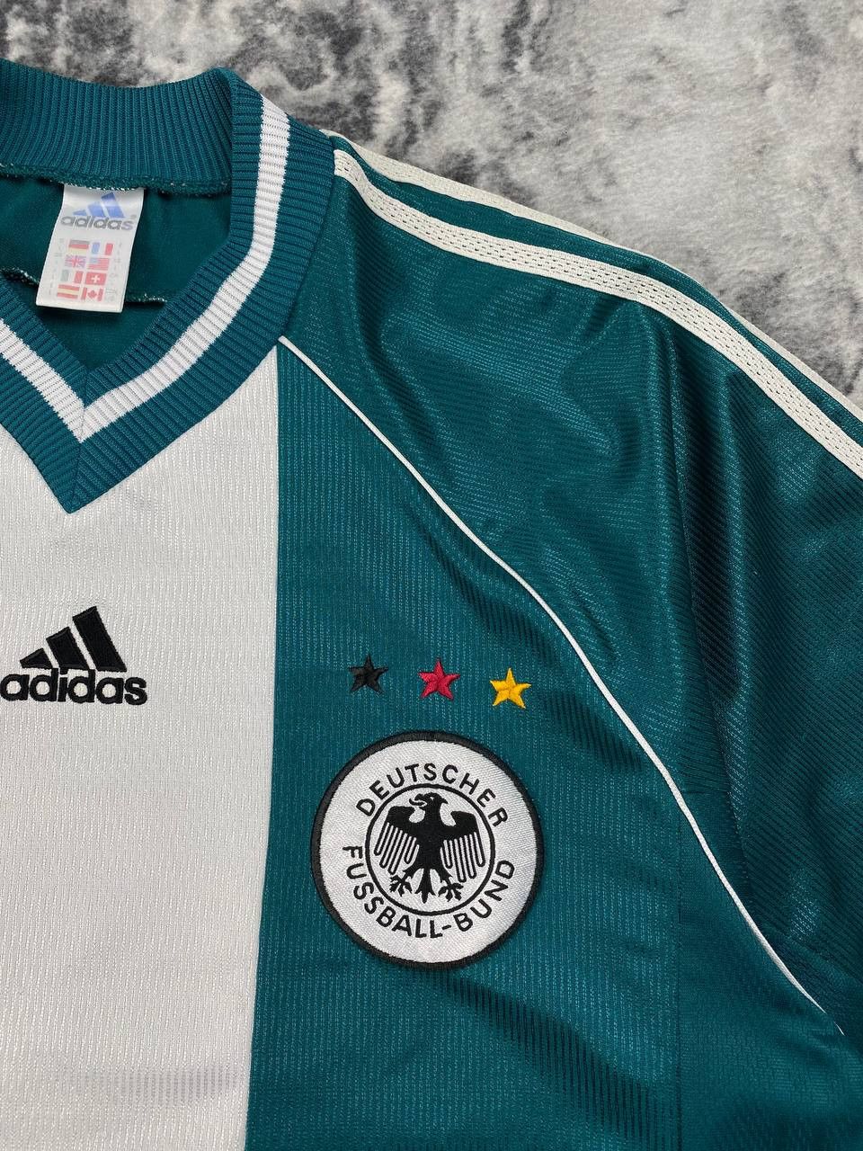 Adidas Adidas Germany 1998 2000 Away Football Shirt Soccer Jersey Size US L / EU 52-54 / 3 - 3 Thumbnail