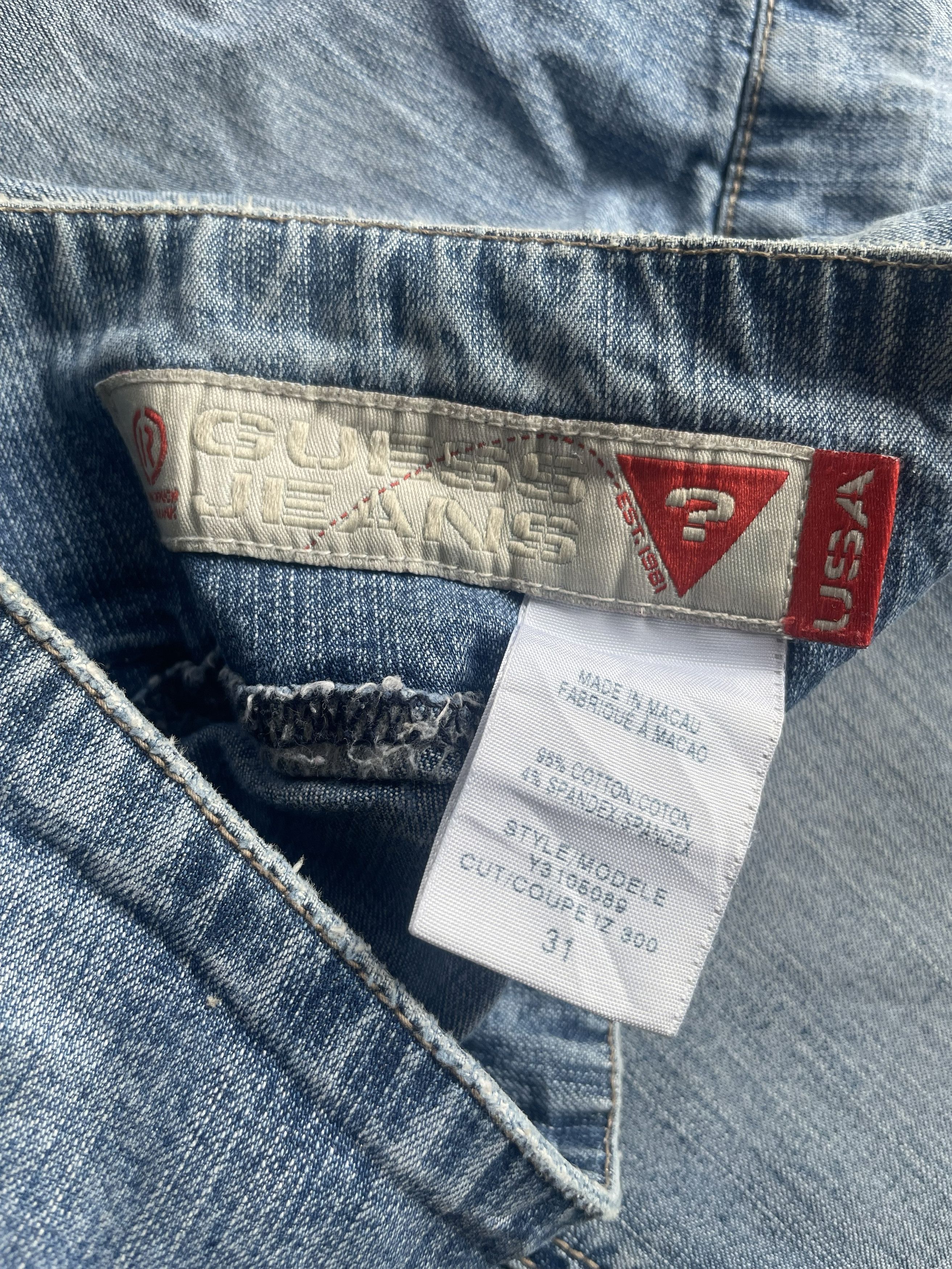 Guess Vintage Flare Guess Jeans Size 35" - 9 Thumbnail