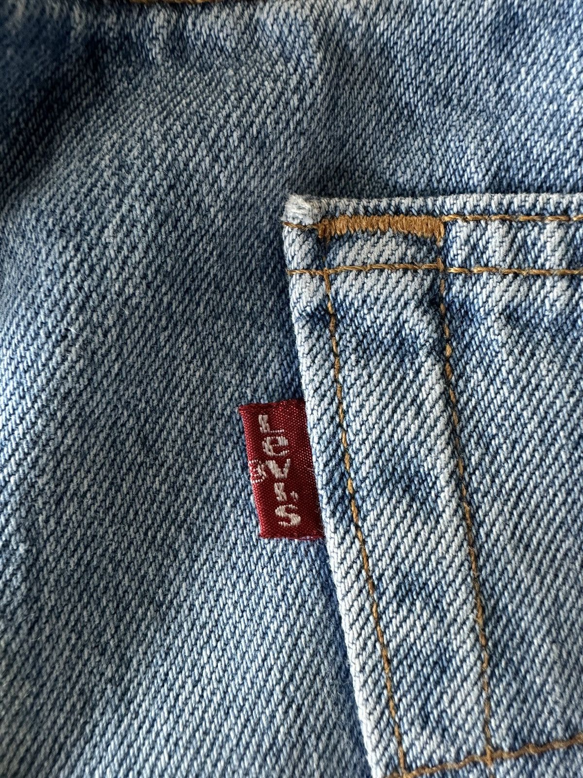 Levi's Levis 501 Made in Usa Vintage Denim 36x28.5 D538 Size US 35 - 7 Thumbnail