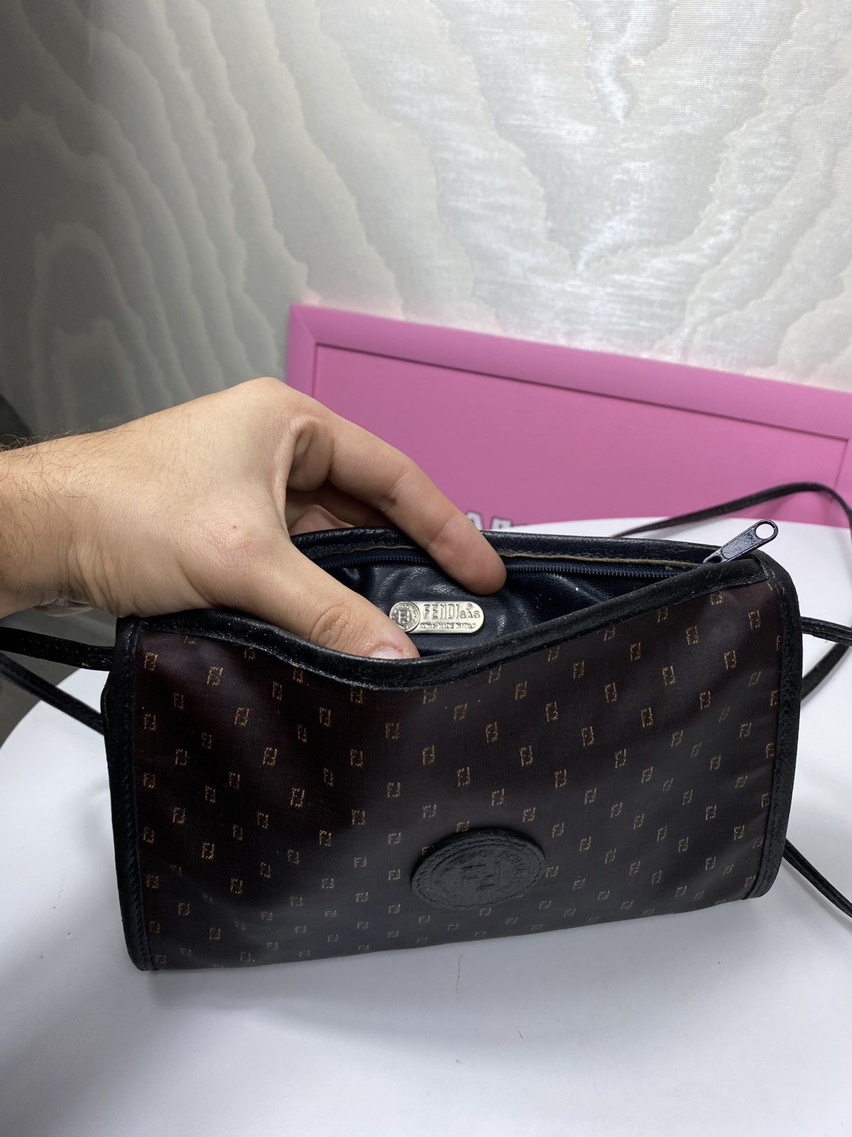 Fendi × Vintage Fendi Sas Zucchino mini bag Size ONE SIZE - 13 Thumbnail