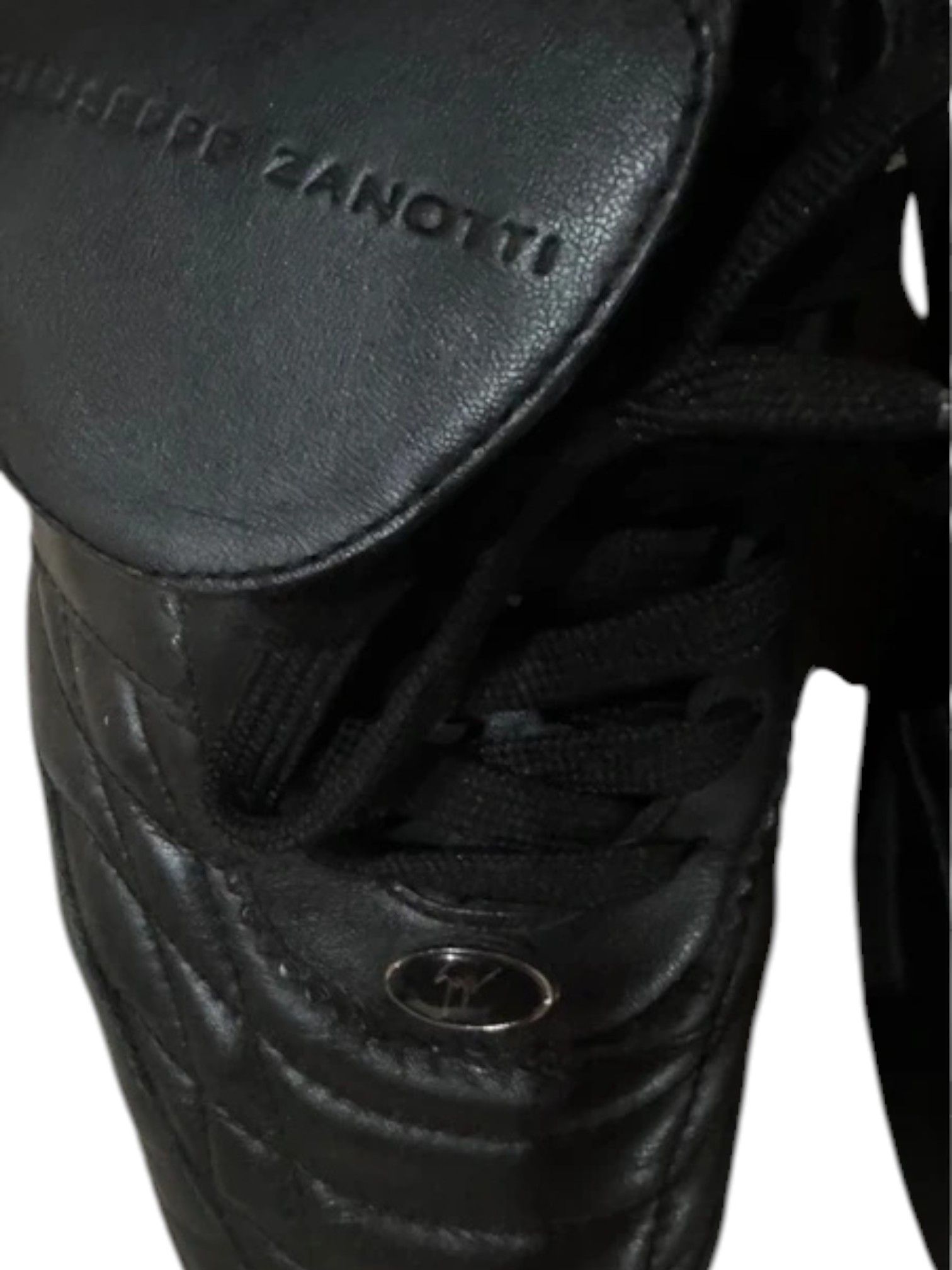 Giuseppe Zanotti Giuseppe Zanotti Quilted Leather Low-Top Sneaker, c. 2000s Size US 8 / EU 41 - 2 Thumbnail