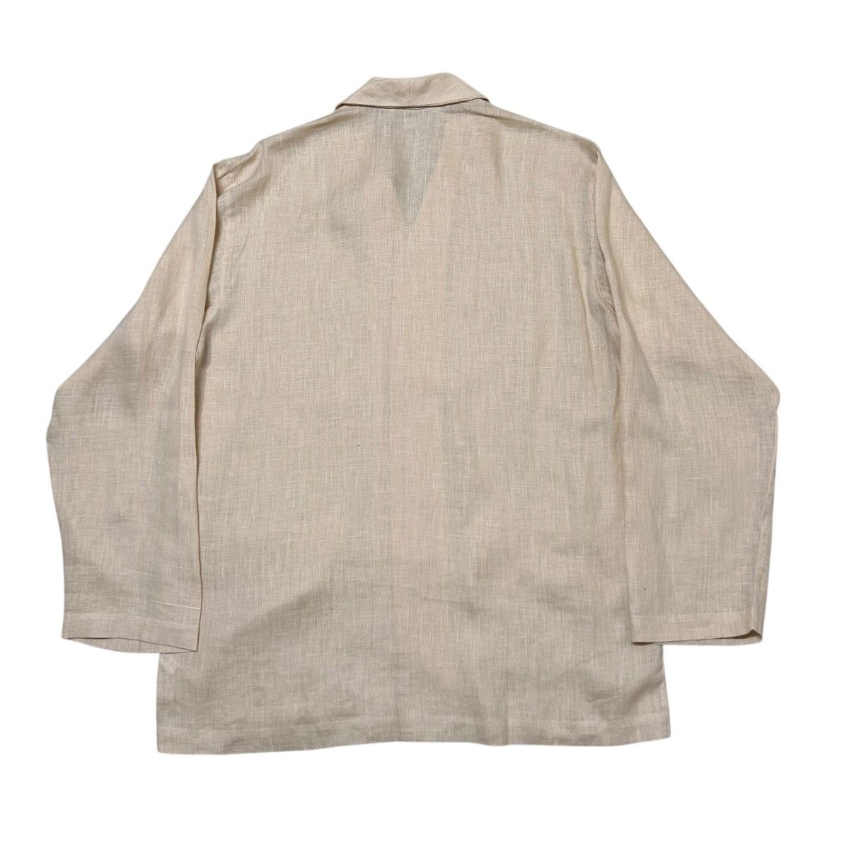 Yohji Yamamoto 739 90s Y's Yohji Yamamoto set up room wear linen vintage Size US L / EU 52-54 / 3 - 3 Thumbnail
