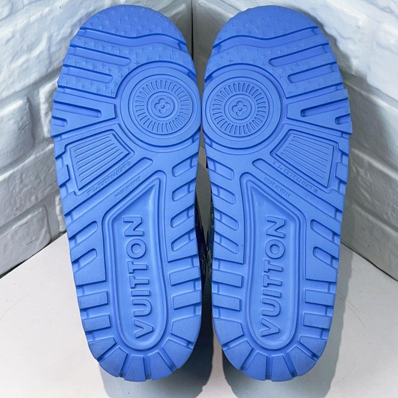 Louis Vuitton Louis Vuitton Trainer Maxi Blue Low-Top Sneakers -2505 Size US 9.5 / IT 39.5 - 5 Thumbnail