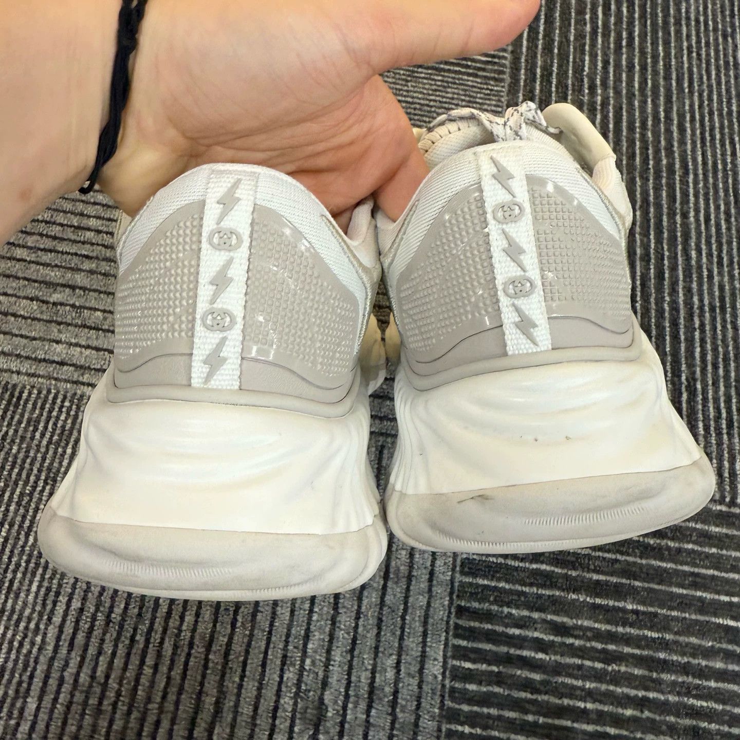 Gucci Gucci RIPPLE White/Grey Sneakers 7.5 US 99 New Size US 7.5 / EU 40-41 - 6 Thumbnail