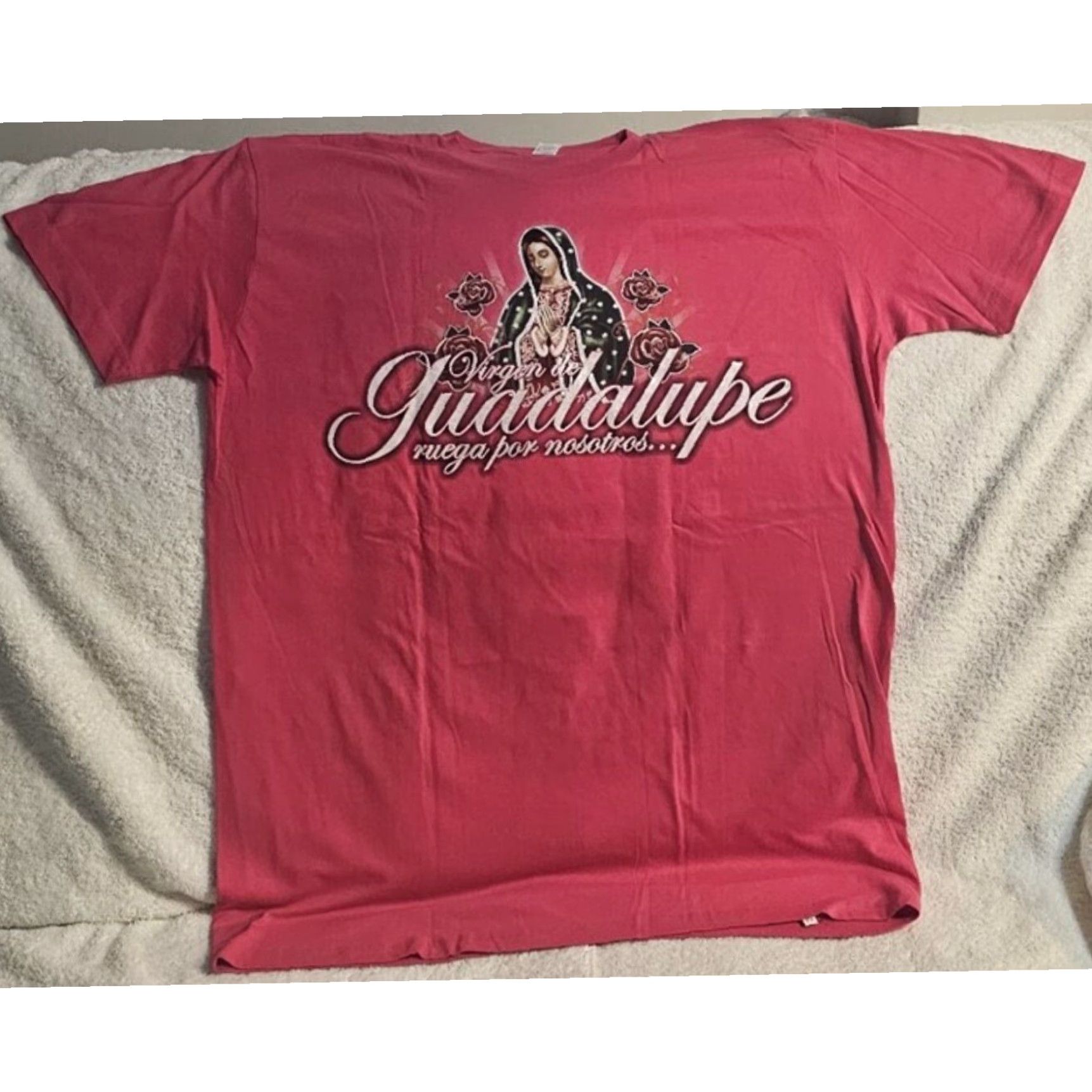 Vintage Virgin Mary Guadalupe Rose Women's T Shirt Extra Large XL Size US XL / EU 56 / 4 - 3 Thumbnail