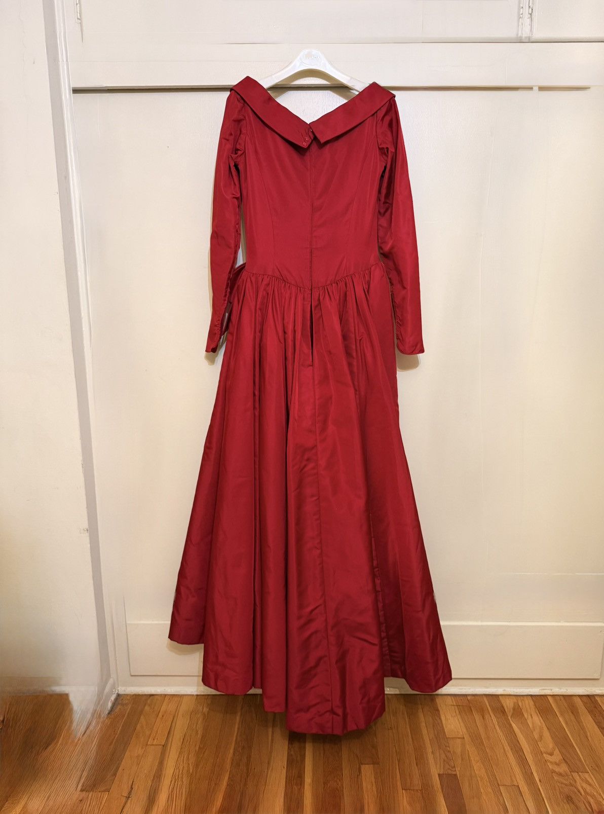 Other Taffeta Wrap Maxi Red Dress Size M / US 6-8 / IT 42-44 - 3 Thumbnail