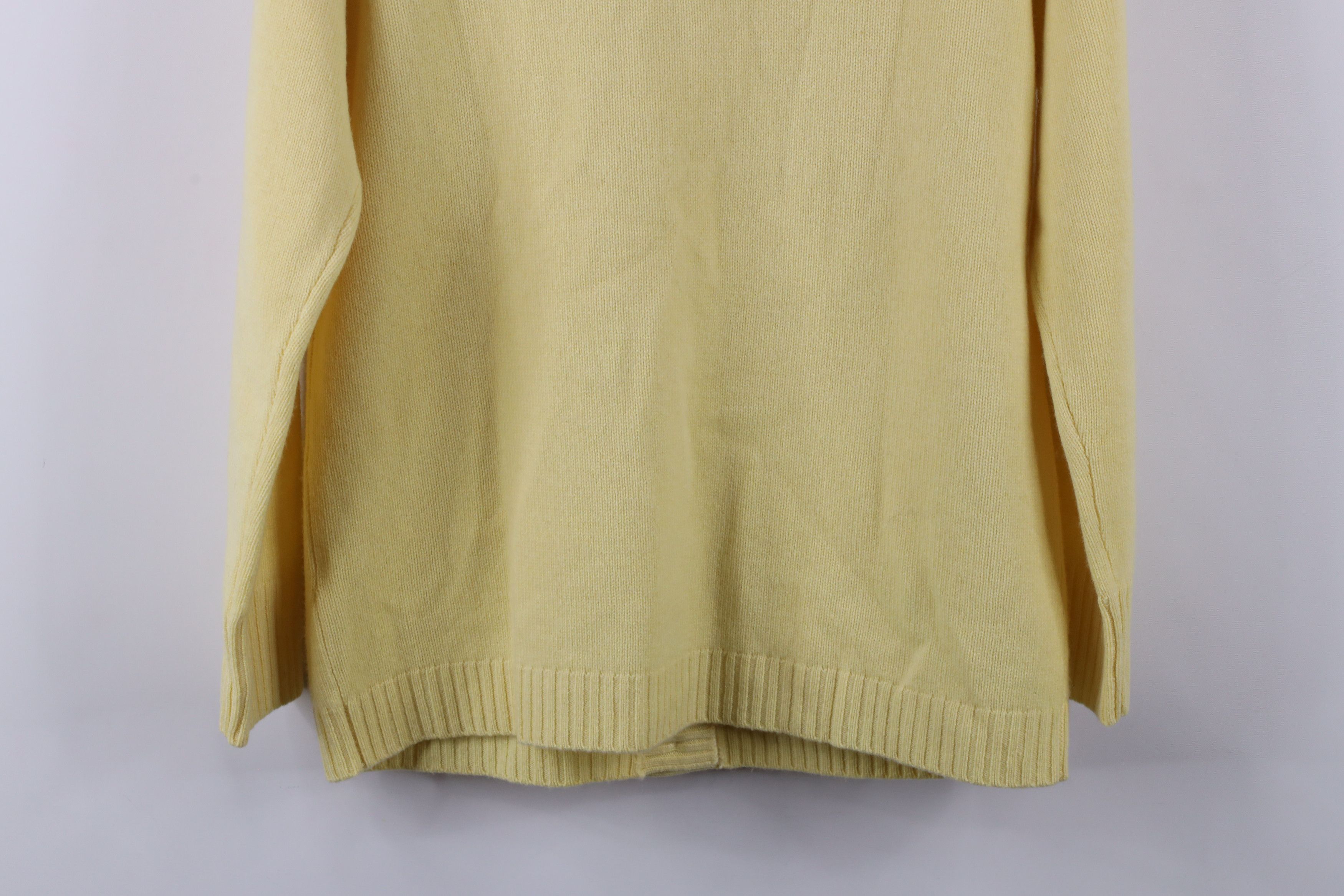 Orvis × Vintage Vintage Orvis Soft Cashmere Knit Cardigan Sweater Yellow Size S / US 4 / IT 40 - 9 Thumbnail