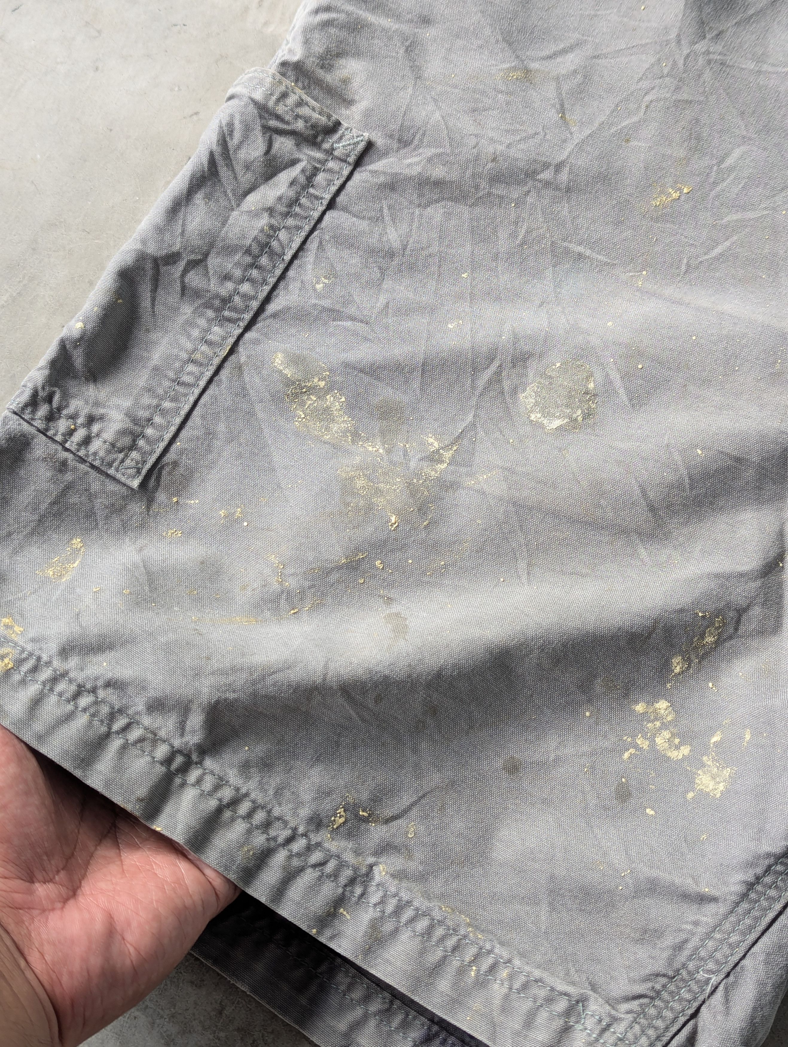 Carhartt Distressed Faded Paint Gray Carhartt Short Cargo Pants Baggy Size US 42 / EU 58 - 10 Thumbnail