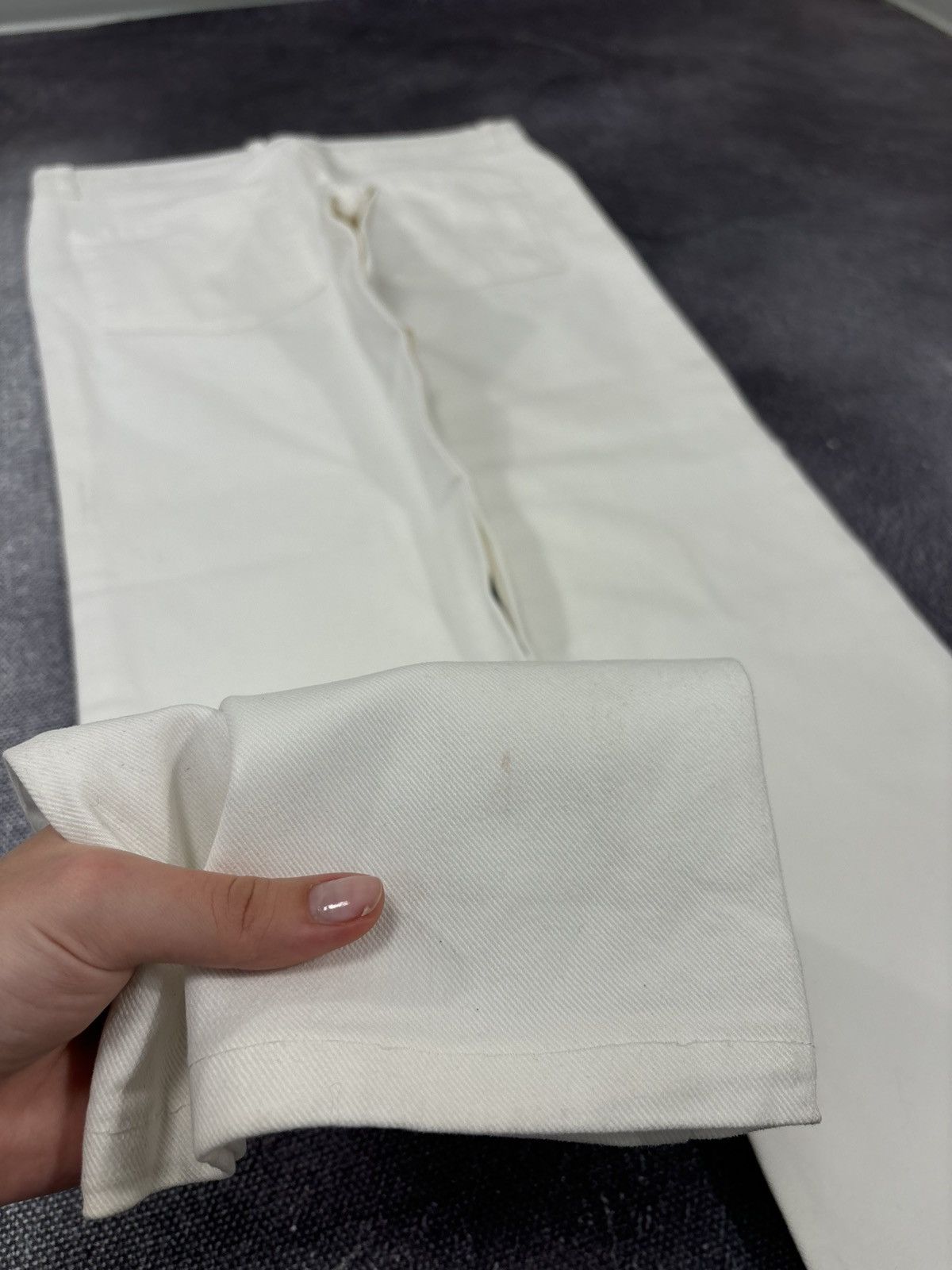 Iceberg Vintage Iceberg Men’s White Italian Denim Straight Fit Jeans Size US 31 - 15 Thumbnail