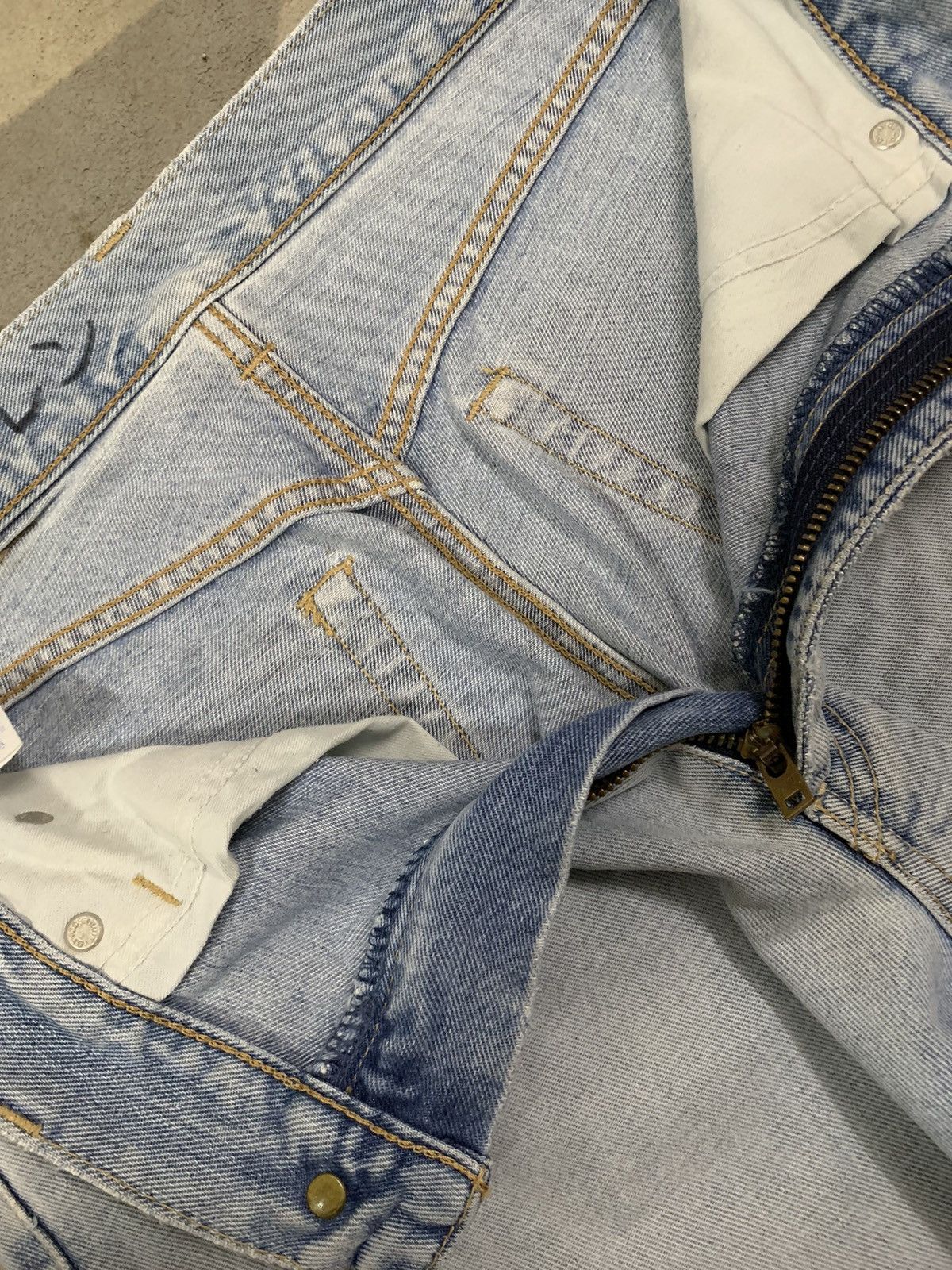 Edwin Vintage Y2K Edwin Double Knee Baggy Distressed Jeans Size US 30 / EU 46 - 18 Thumbnail