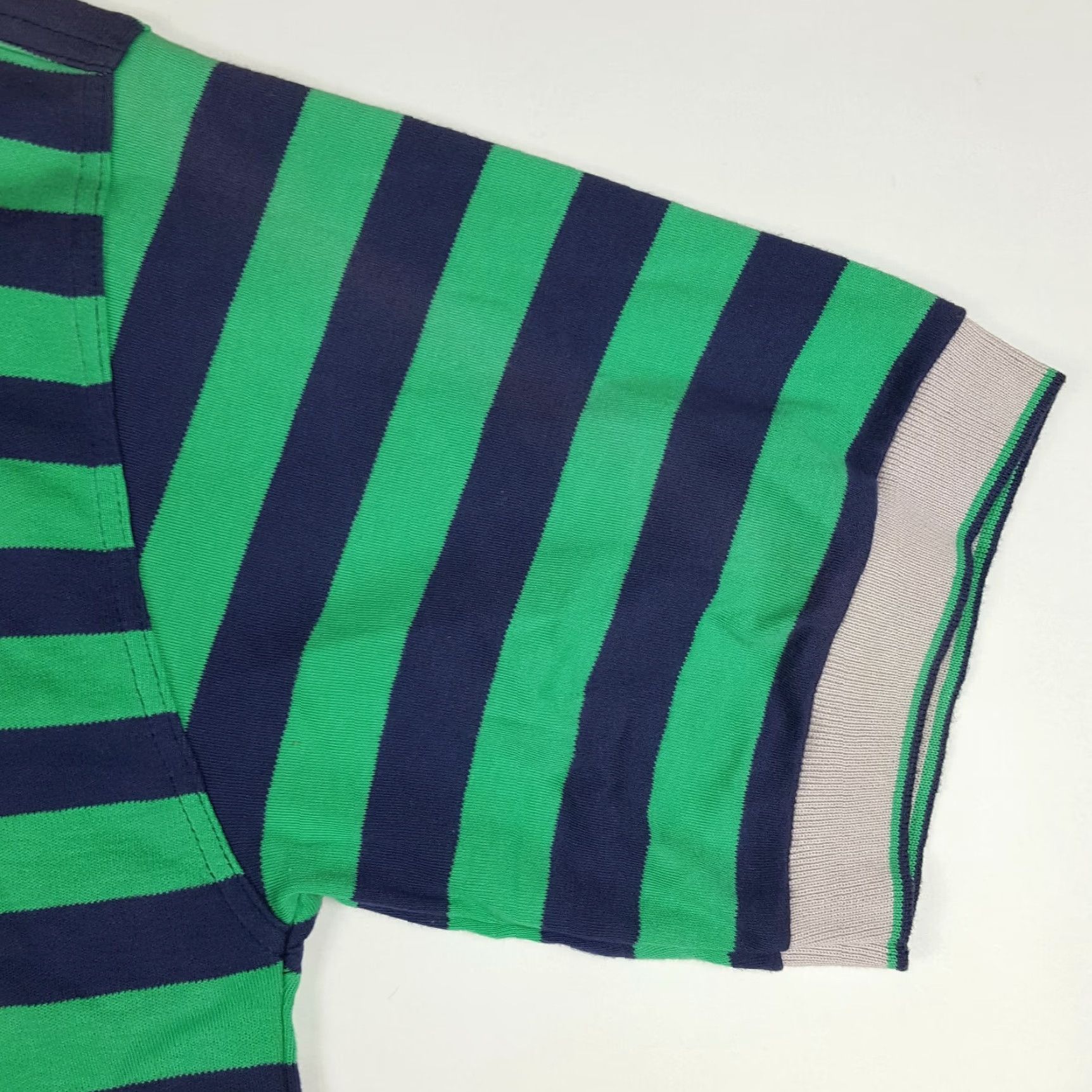 Vintage VINTAGE Baja Sportswear Polo Shirt Men Green Striped Short Sleeve Collared Cactus 90s Polo Shirt Large Size US L / EU 52-54 / 3 - 4 Thumbnail
