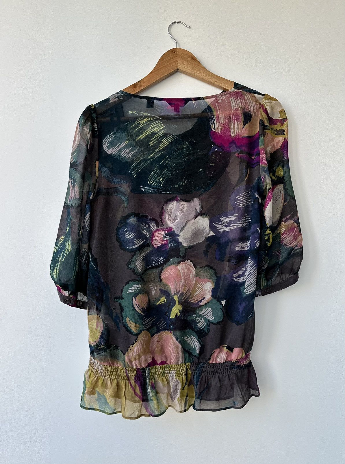 Ted Baker Ted Baker Women's 100% SILK Blouse Shirt Size 1 Size S / US 4 / IT 40 - 3 Thumbnail