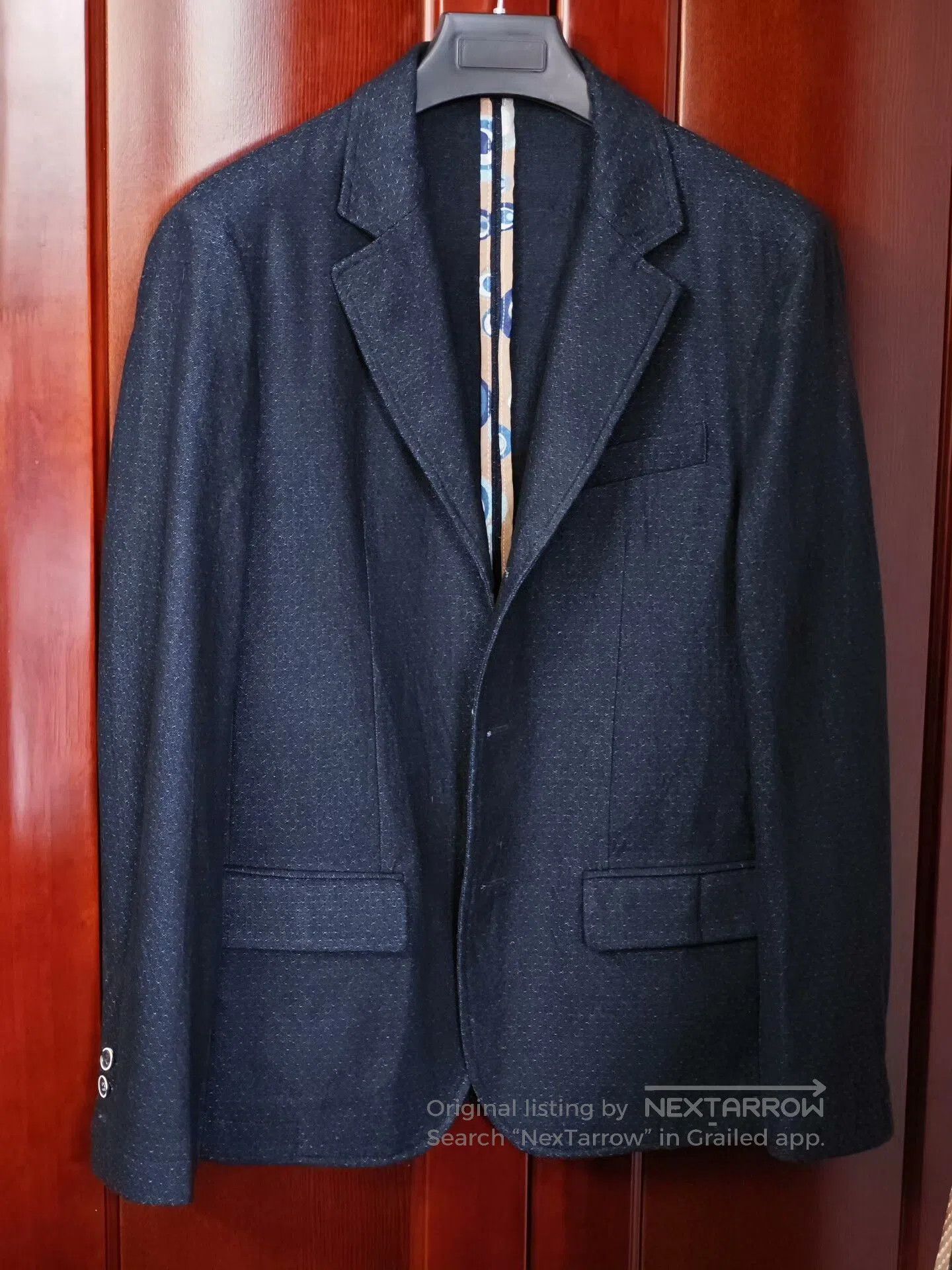 Japanese Brand Casual Italian Wool Blend Blazer. Size US M / EU 48-50 / 2 - 1 Thumbnail