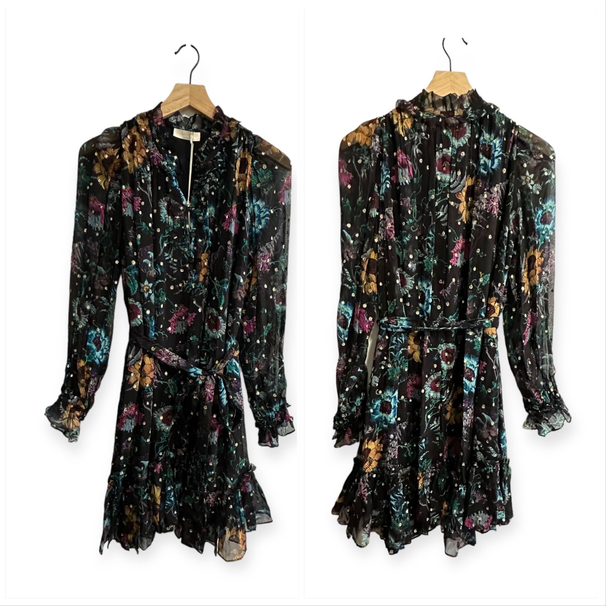 Ulla Johnson Ulla Johnson Anais Dress in Black Iris, Size 0, NWT Size XS / US 0-2 / IT 36-38 - 15 Thumbnail