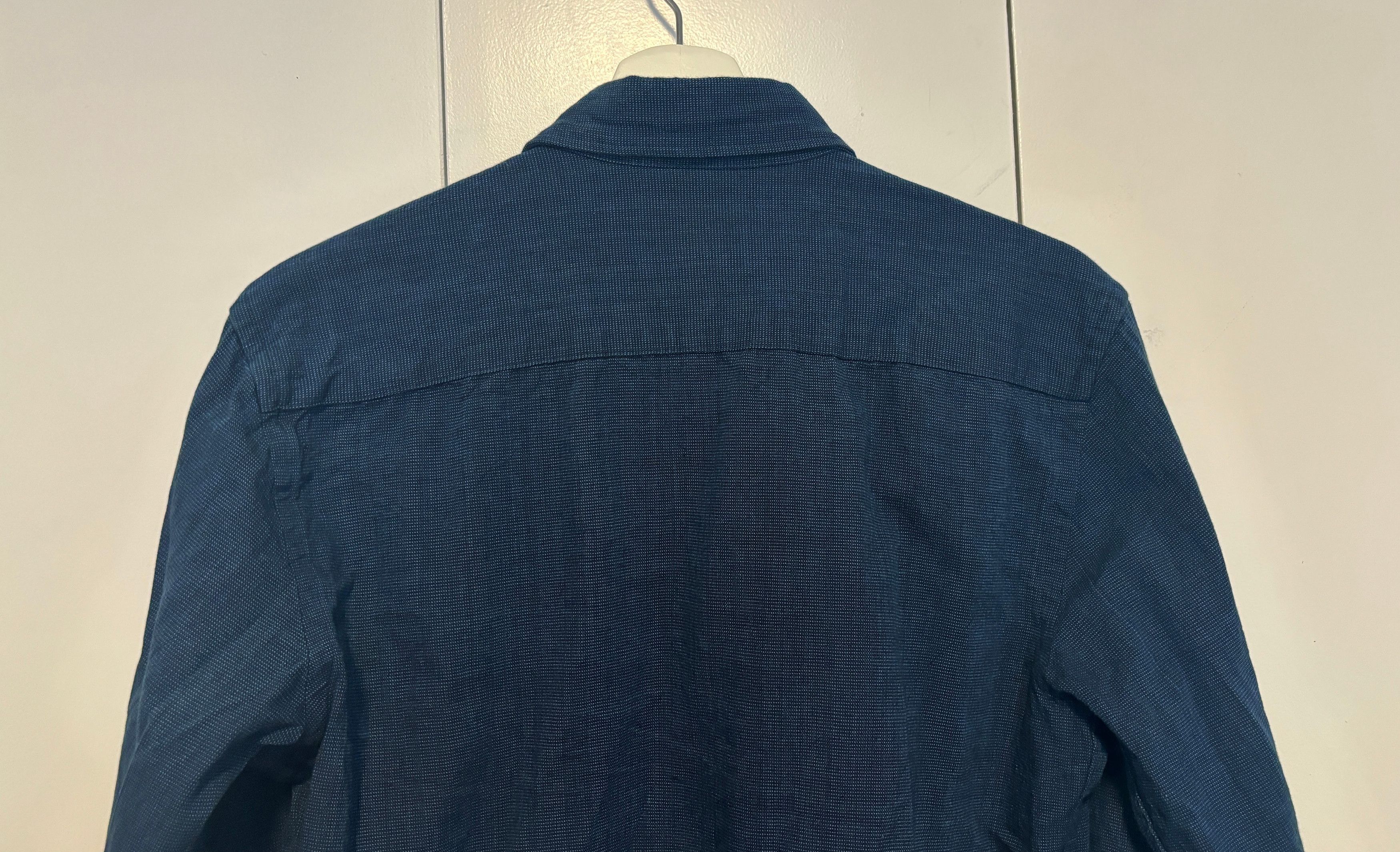 Naked & Famous Indigo Tie Dye Basketweave Long Sleeve Shirt - Small Size US S / EU 44-46 / 1 - 11 Thumbnail