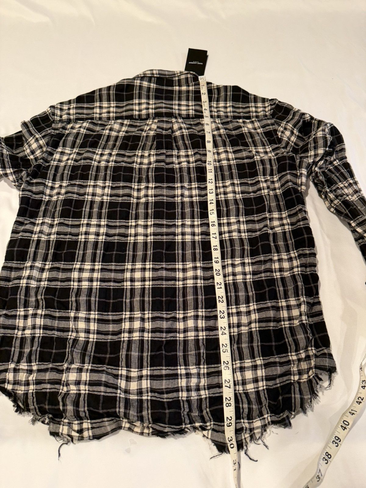 Saint Laurent Paris Saint laurent hedi slimane raw edge shirt. 42/16.5. $890 Size US L / EU 52-54 / 3 - 7 Thumbnail