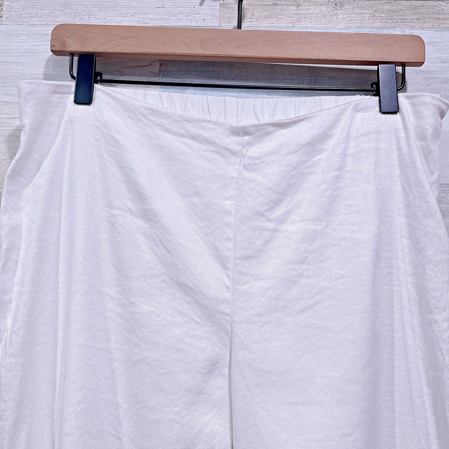 Other J Jill Linen Stretch Ankle Pants White Womens Medium Size 30" / US 8 / IT 44 - 2 Thumbnail