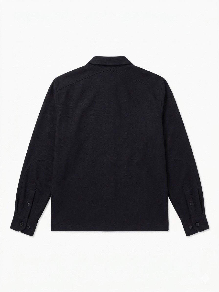 Altea Altea 100% Cashmere Overshirt, Navy, Size L, Made in Italy Size US L / EU 52-54 / 3 - 2 Thumbnail