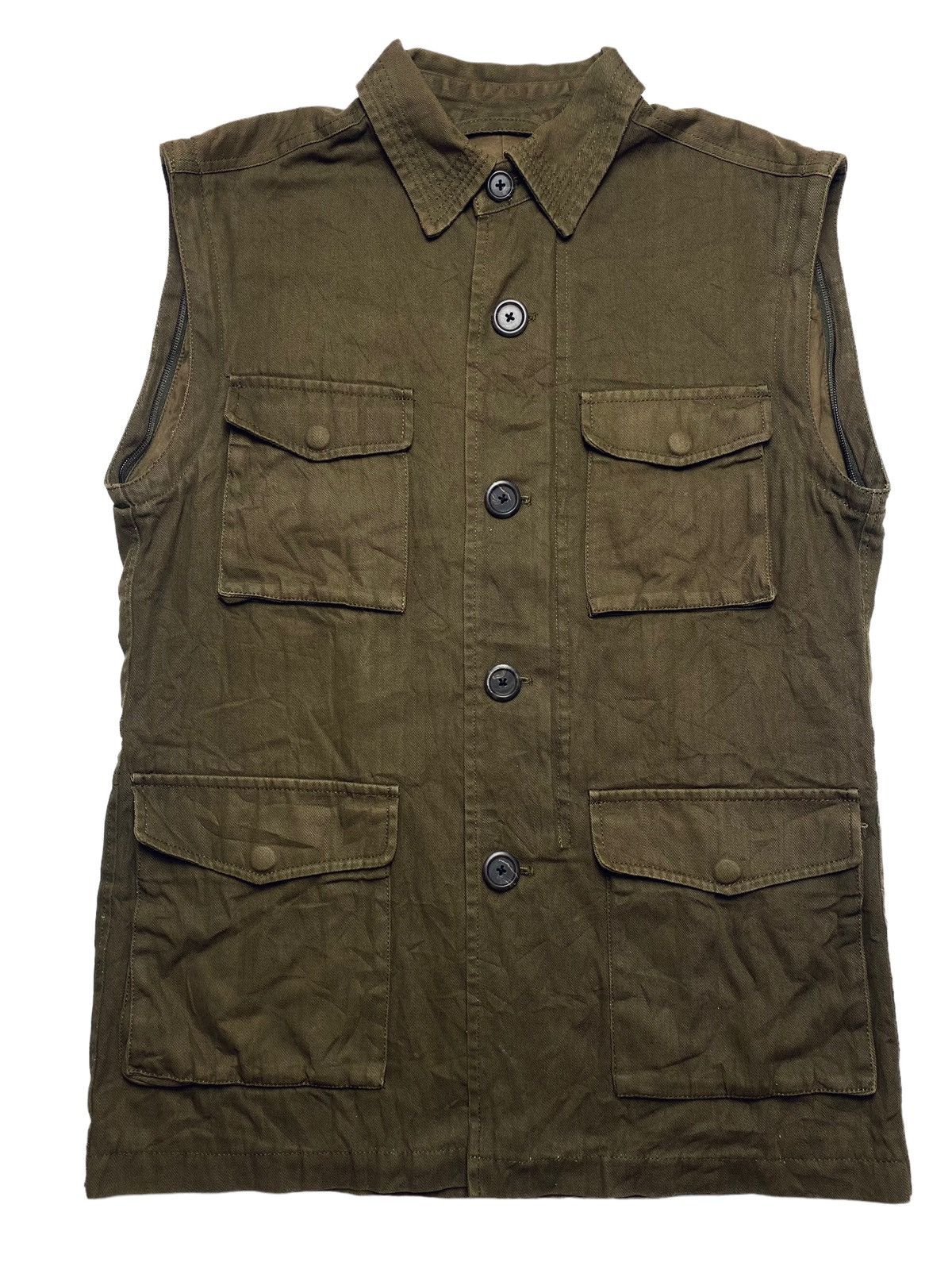 General Research F/W 2000 Arabic Label - 2 Way Hunting Jacket & Vest Size US L / EU 52-54 / 3 - 3 Thumbnail