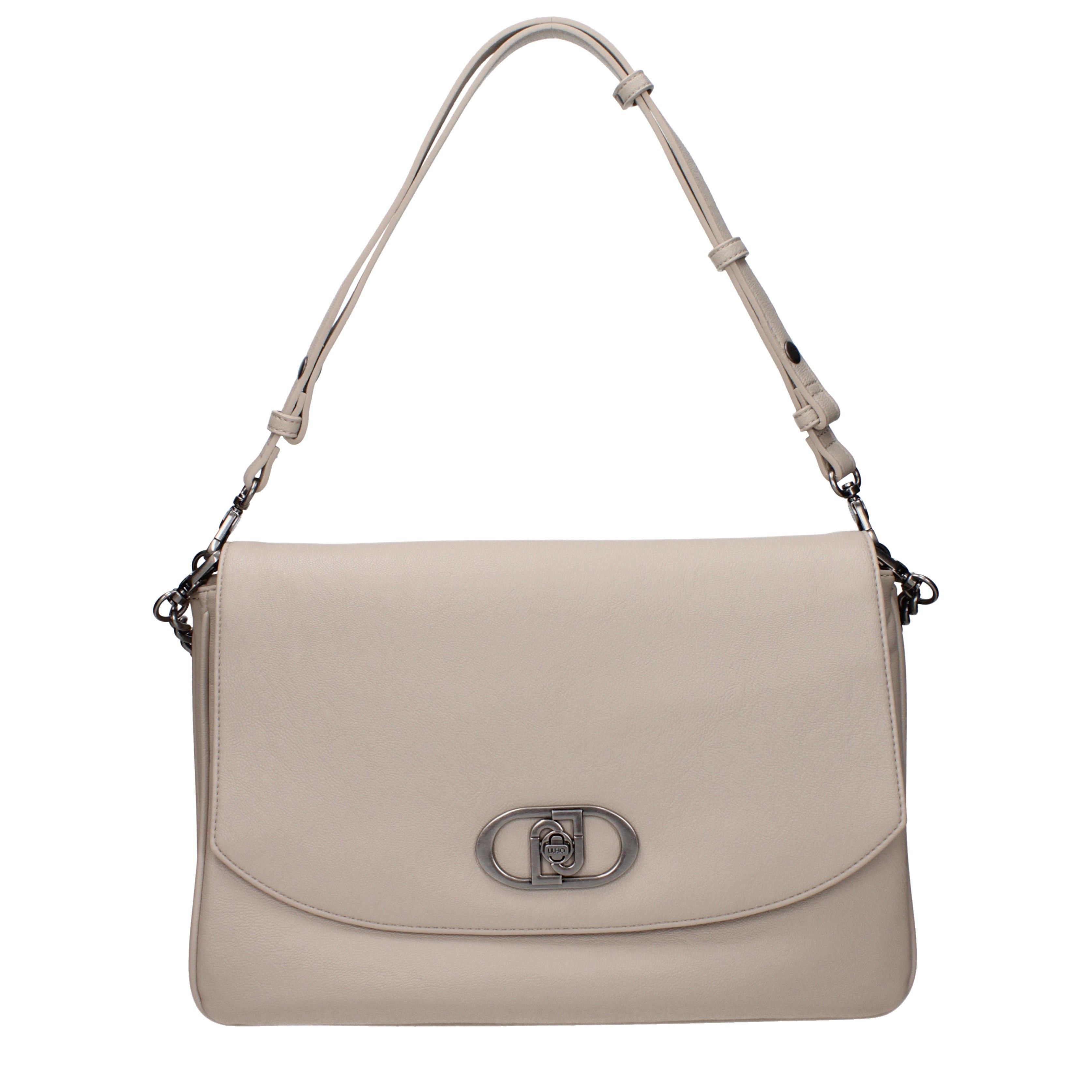 Liu Jo Shoulder Bag In Polyester in Beige, Women's