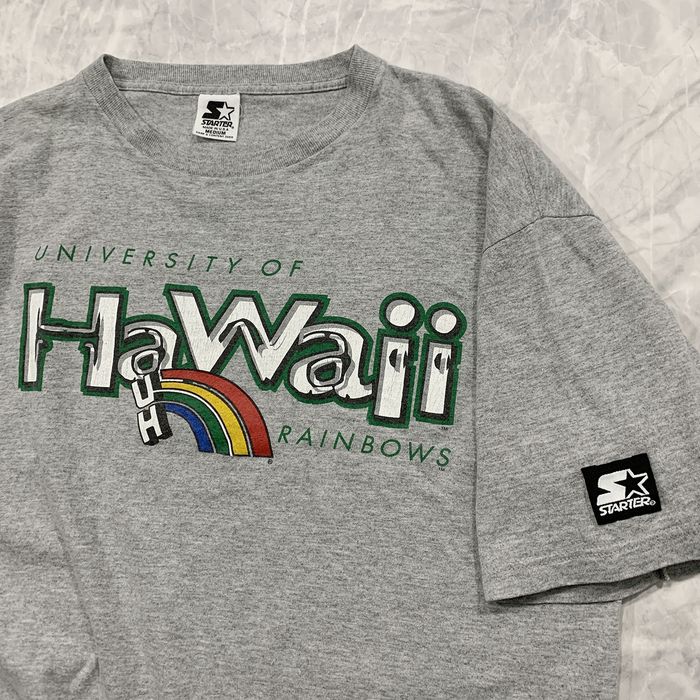 Vintage VTG 90s NCAA HAWAII RAINBOW WARRIORS STARTER T-SHIRT SIZE