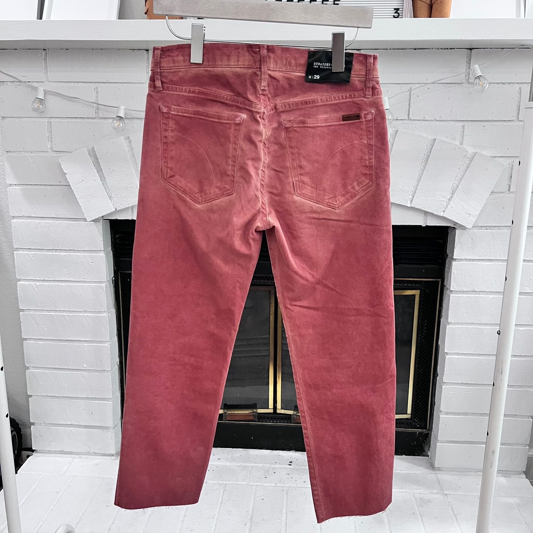 Joe's Faded Red Orange Cropped Joe's Jeans Skinny Denim Pants Size US 29 - 3 Thumbnail