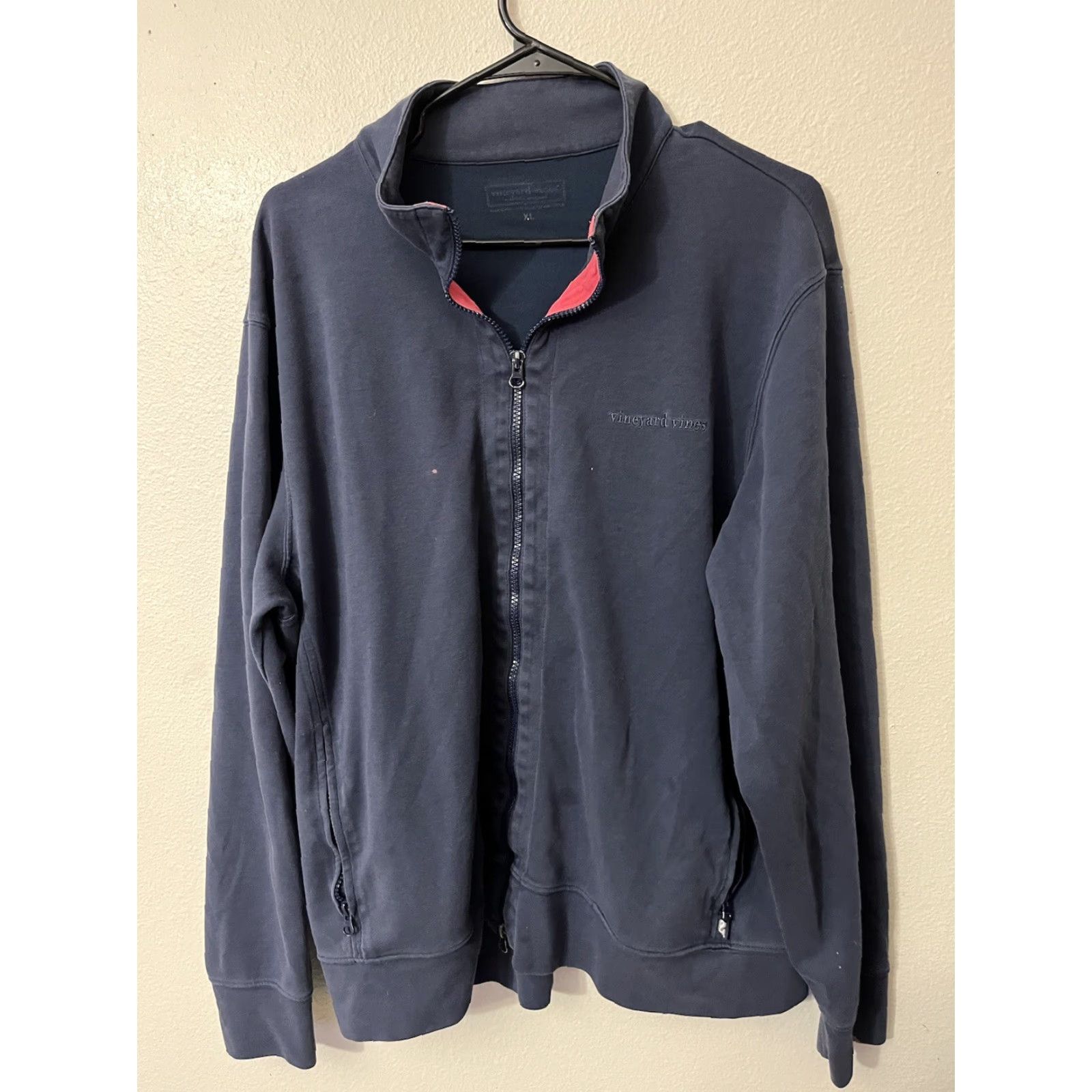 Vineyard Vines Vineyard Vines Jacket Full Zip Lightweight Mock Neck Men's XL Blue Golfing Performance Activewear Size US XL / EU 56 / 4 - 2 Thumbnail