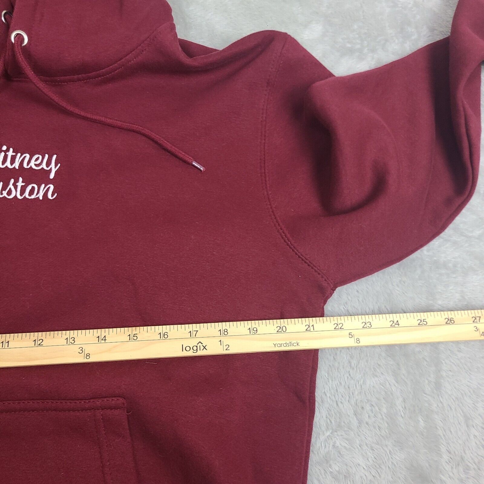 Vintage Whitney Houston Hoodie Hooded Sweatshirt Maroon Unixex Size Size M / US 6-8 / IT 42-44 - 5 Thumbnail