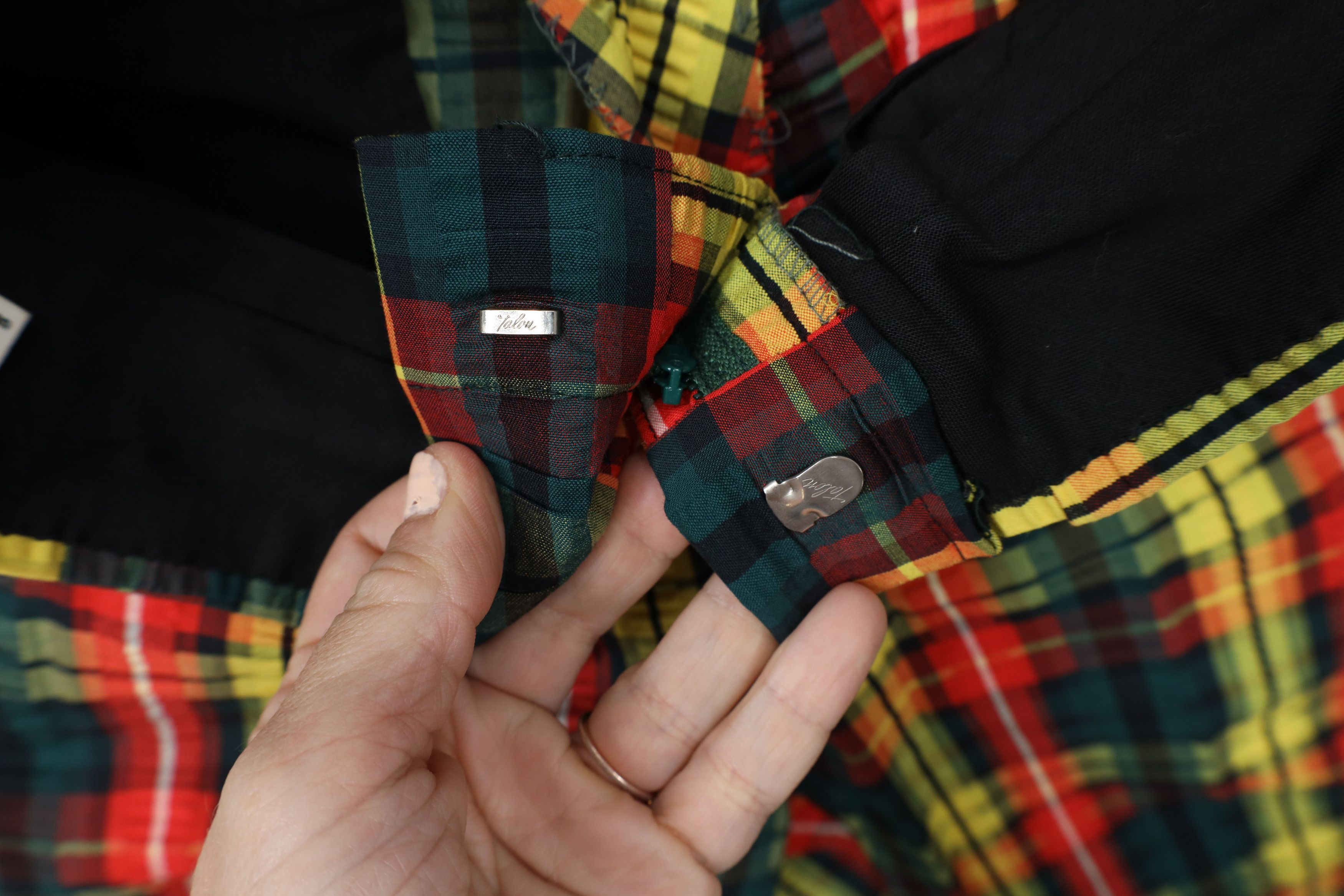 Vintage Vintage 70s Streetwear Bell Bottoms Pants Plaid USA Size 28" / US 6 / IT 42 - 7 Thumbnail