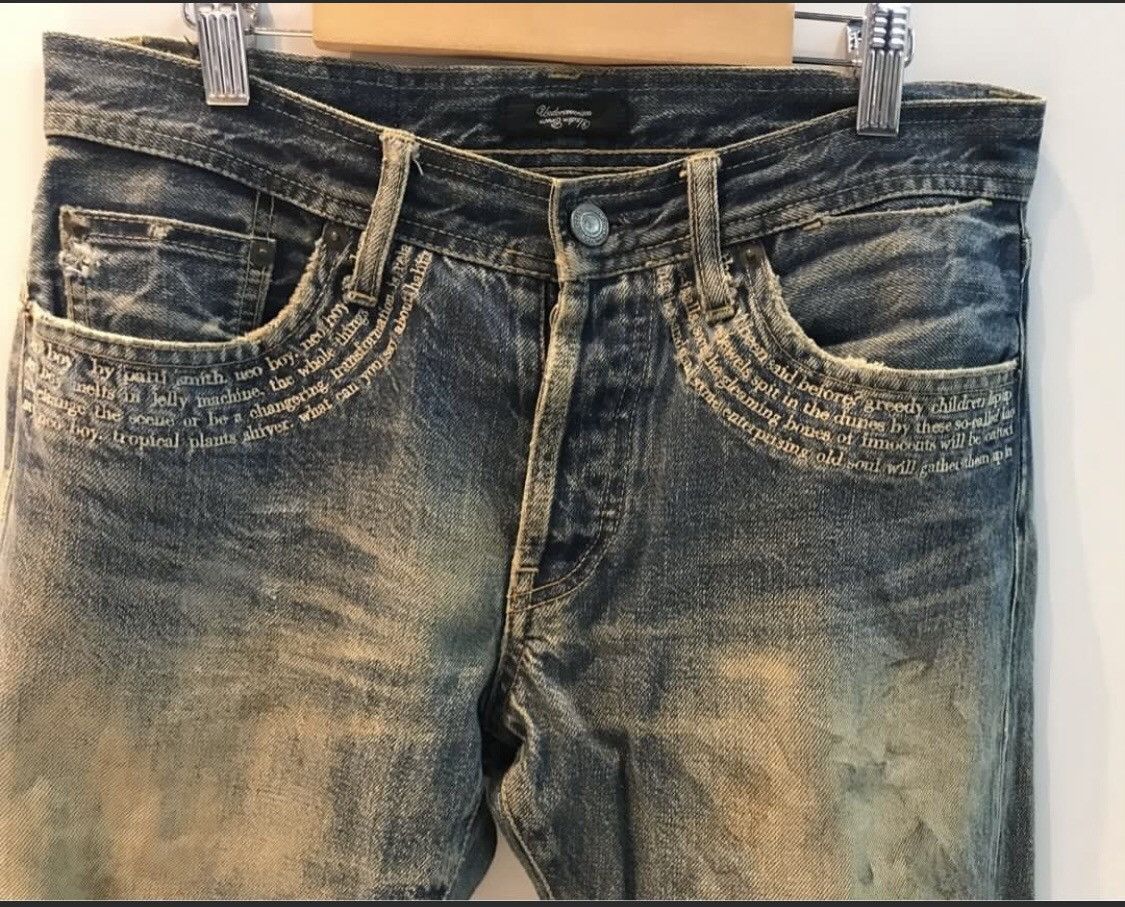 Undercover Undercover distressed with poem jeans Size US 30 / EU 46 - 7 Thumbnail