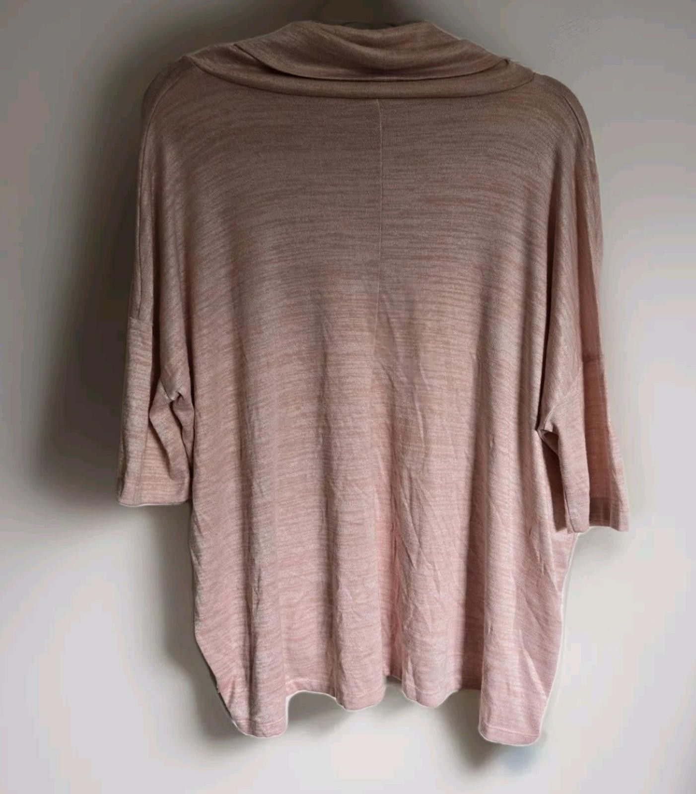 Ann Taylor Ann Taylor Factory Top Size L /XL Blush Pink Sweater Blouse Size L / US 10 / IT 46 - 2 Thumbnail
