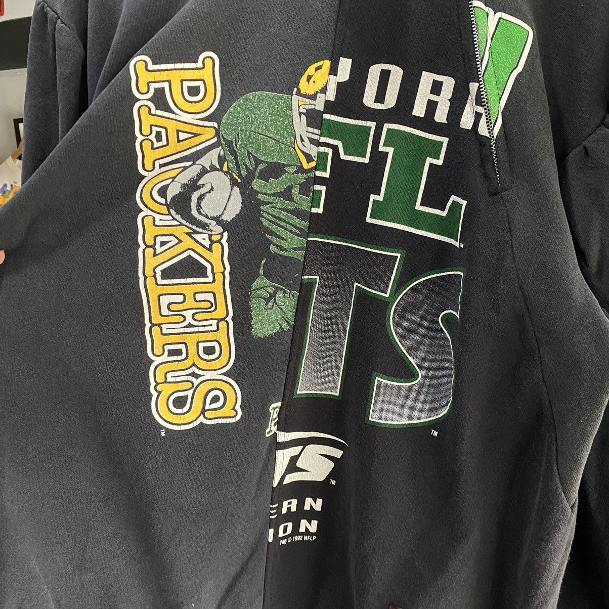 Japanese Brand × NFL × Needles 77Circa NFL TEAM Re Work 3 Part Half Zipper Sweaters Size US L / EU 52-54 / 3 - 8 Thumbnail