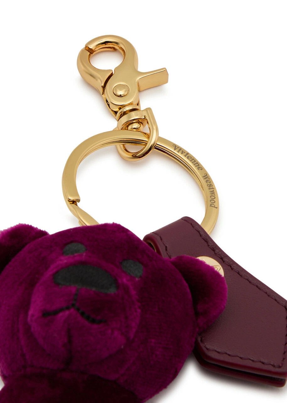 Vivienne Westwood o1f1d3z0226 Size: OS / Teddy Bear Velvet Keyring in Purple Size ONE SIZE - 2 Thumbnail