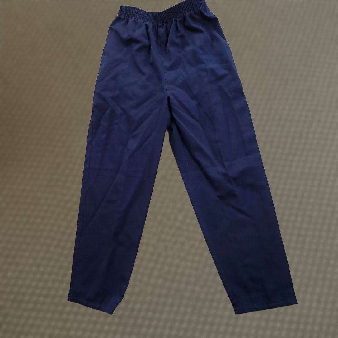 Vintage VINTAGE Briggs New York Pants Women's 24x25 Petite Blue Dress Pants Slim Straight 90s Mens? Size 25" / US 0 / IT 36 - 1 Thumbnail