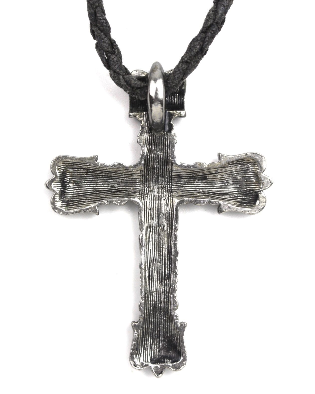 If Six Was Nine 2000S JAPANESE MADE ANTIQUE SILVER ORNATE CROSS NECKLACE Size ONE SIZE - 4 Thumbnail