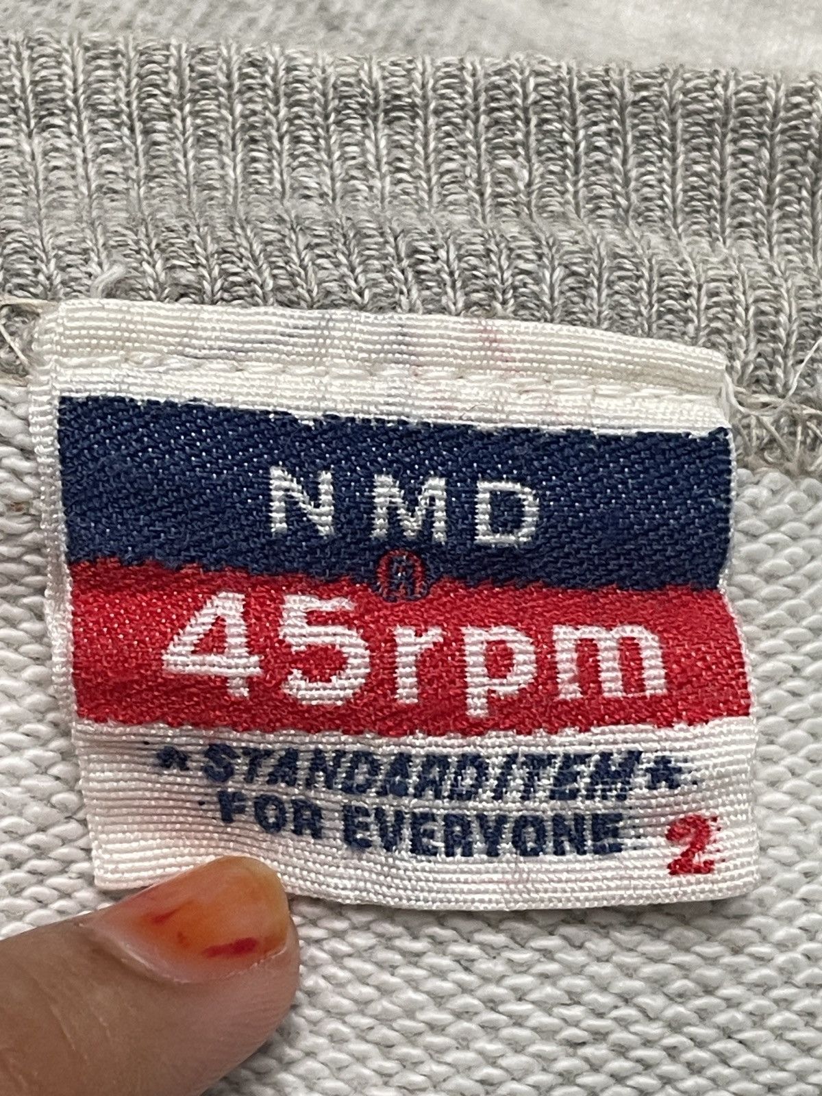 45rpm × Japanese Brand Rare Vintage Japanese Brand 45rpm Big Logo Sweatshirt 1990s Size US M / EU 48-50 / 2 - 9 Thumbnail