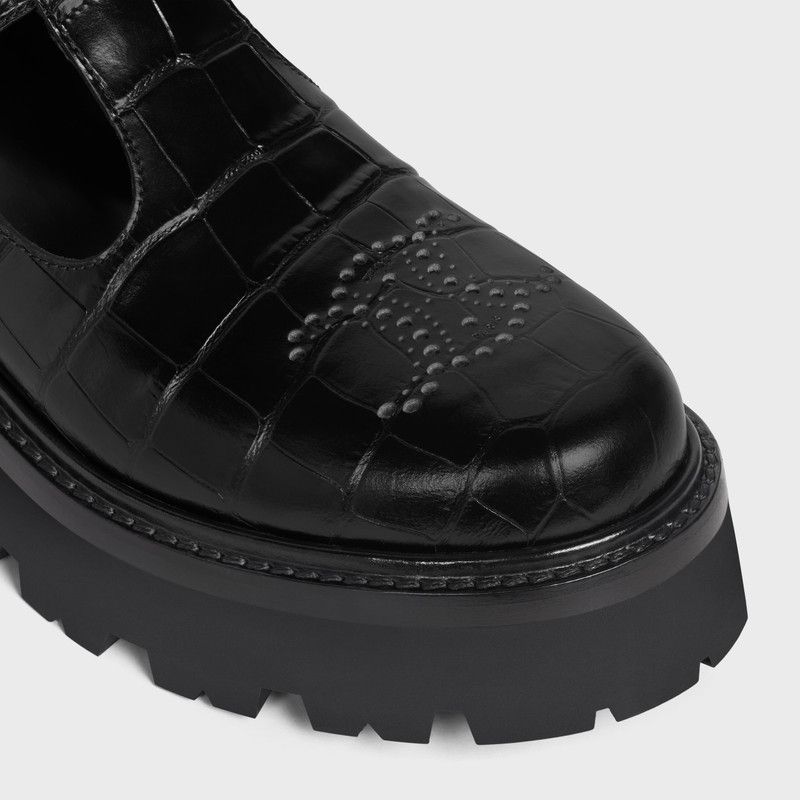 Celine o1bcso1str1225 348613656C Bulky Triomphe Loafers in Black Size US 6 / IT 36 - 4 Thumbnail